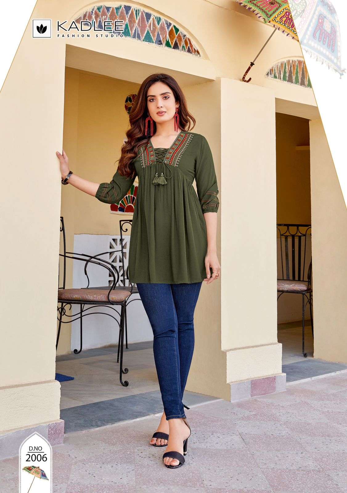KADLEE FASHION CENTURI FANCY WESTERN LADIES TOP 