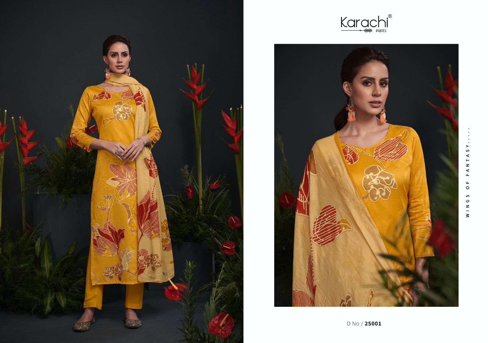 KARACHI PRINTS ZARA DIGITAL PRINT SILK SUIT