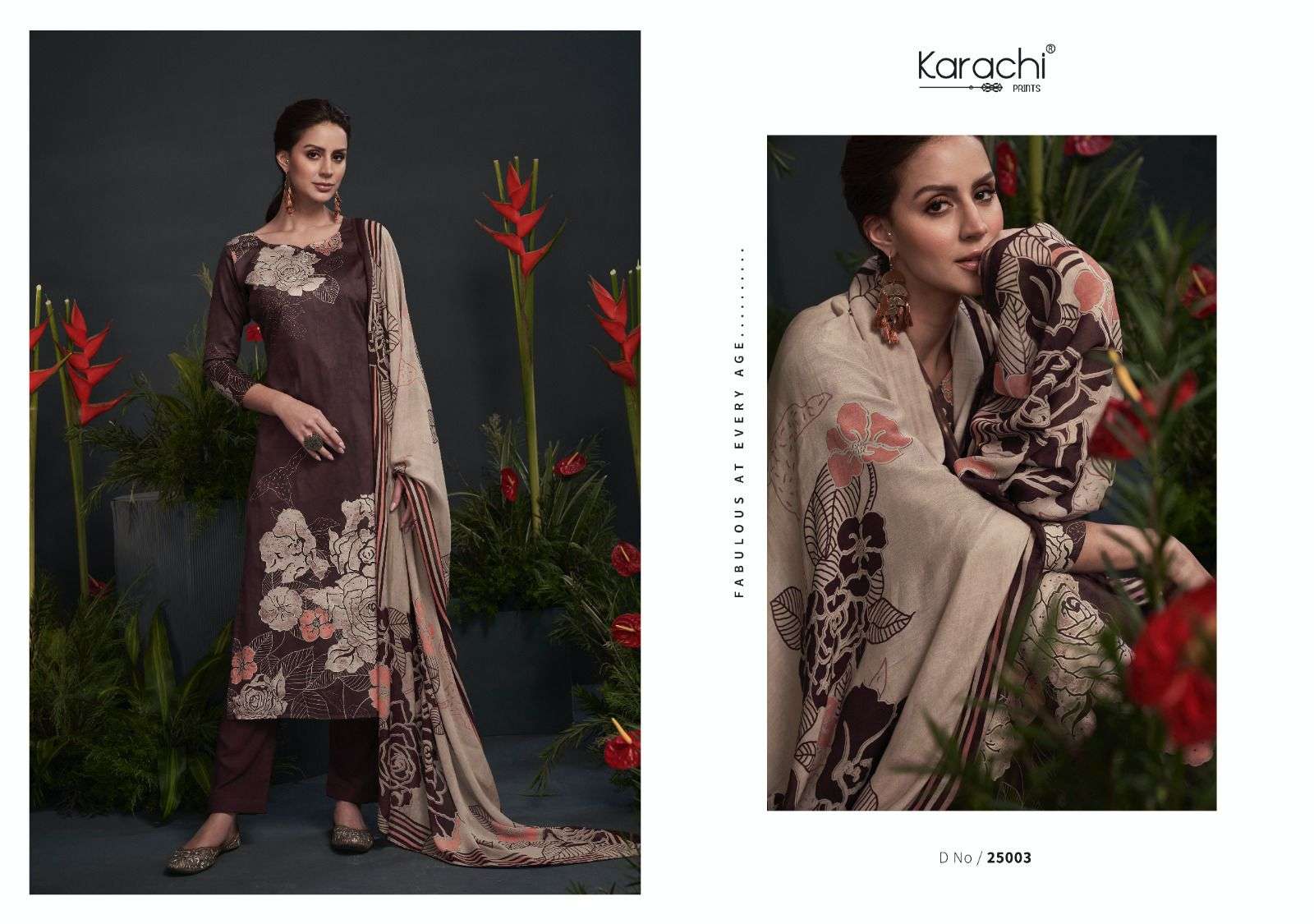 KARACHI PRINTS ZARA DIGITAL PRINT SILK SUIT