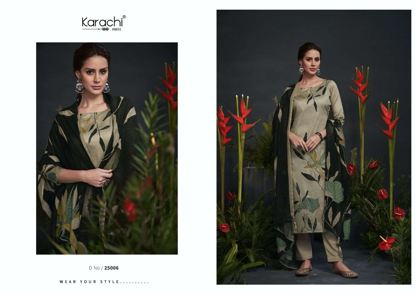 KARACHI PRINTS ZARA DIGITAL PRINT SILK SUIT