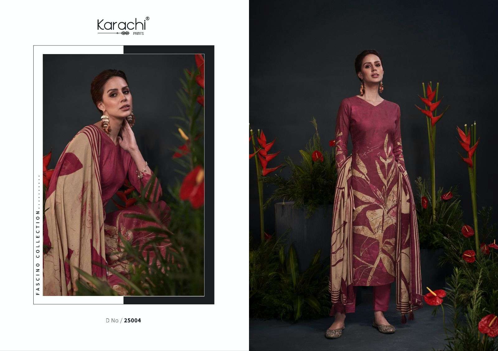 KARACHI PRINTS ZARA DIGITAL PRINT SILK SUIT