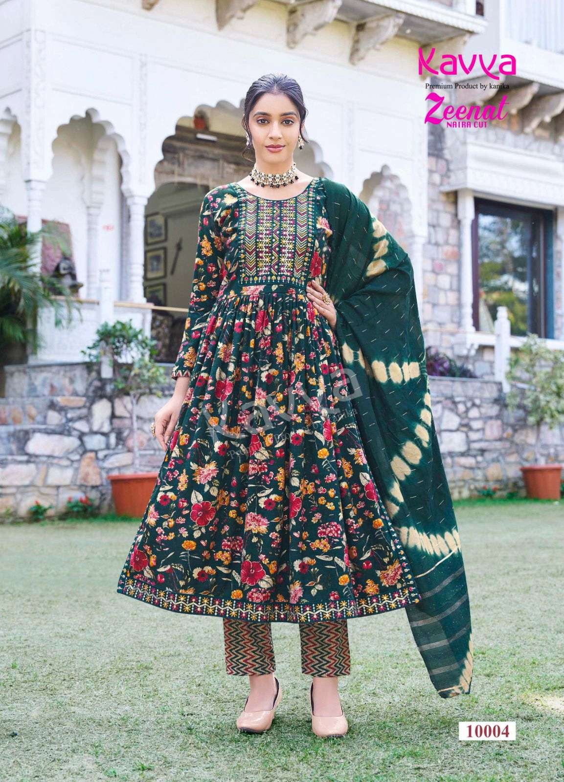 KAVYA ZEENAT VOL 10 NAIRA PATTERN KURTI COMBO SET 