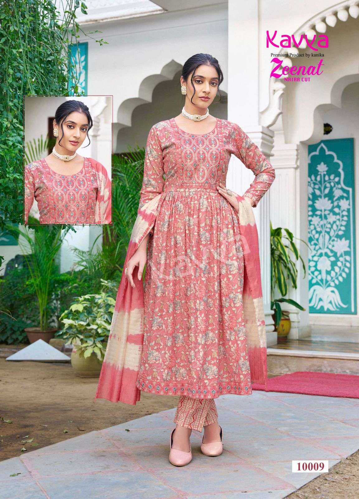 KAVYA ZEENAT VOL 10 NAIRA PATTERN KURTI COMBO SET 