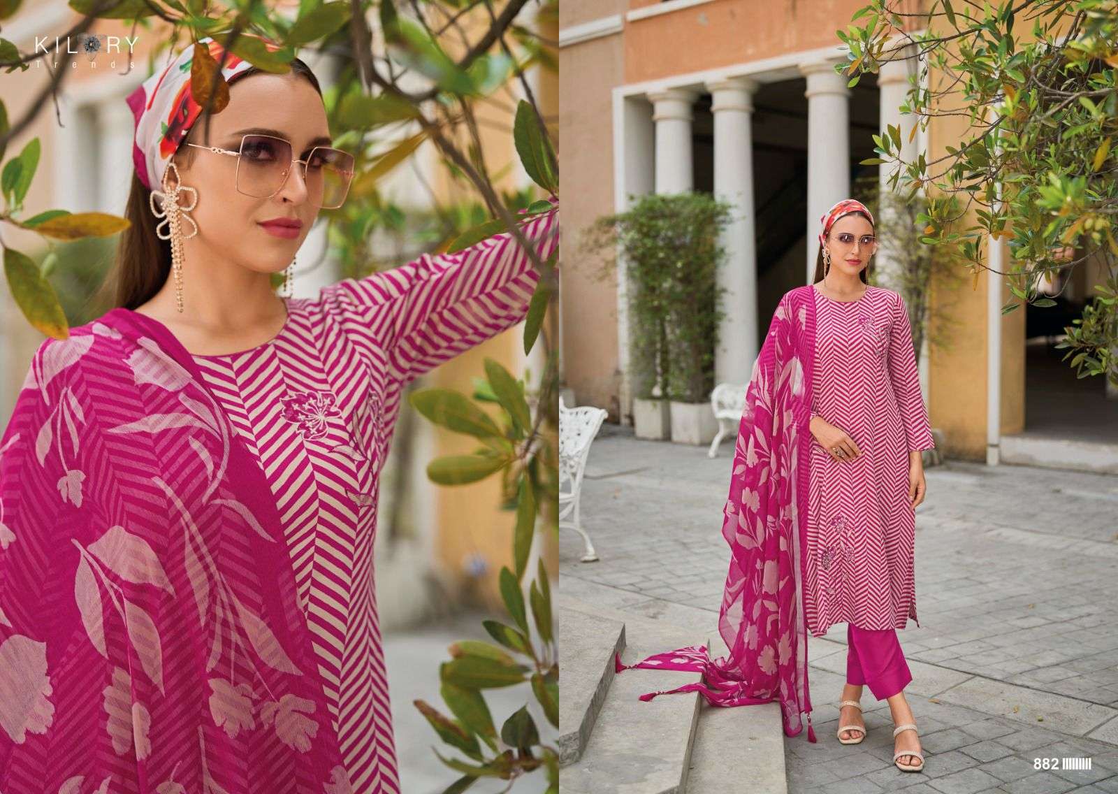 KILORY TRENDZ ELNAZ JAM COTTON FANCY WORK SUIT