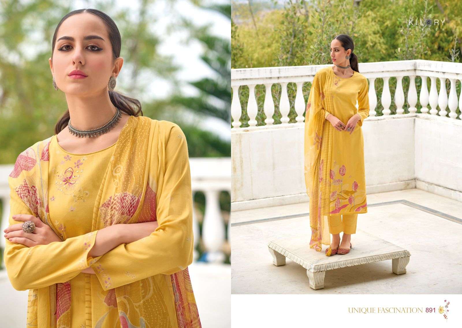  KILORY TRENDZ ROZANA COTTON FANCY HAND WORK SUIT
