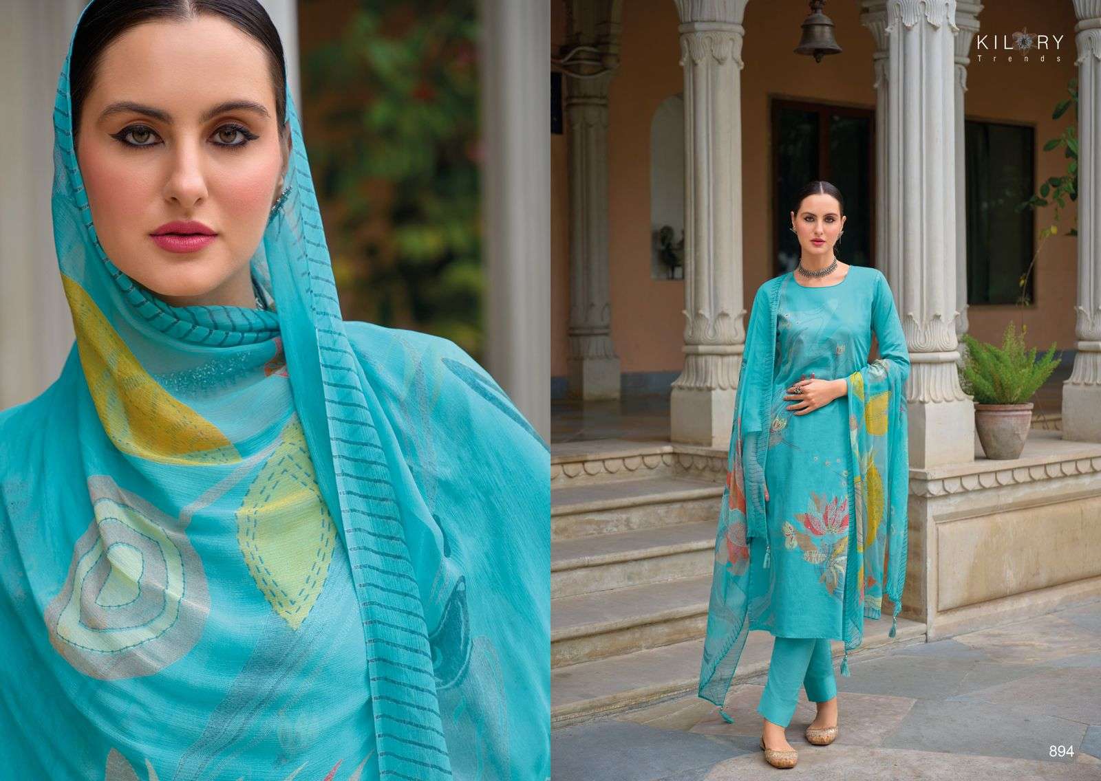  KILORY TRENDZ ROZANA COTTON FANCY HAND WORK SUIT
