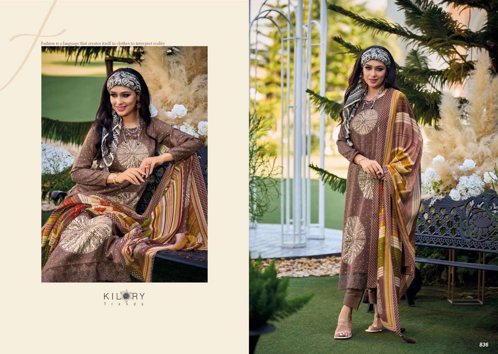  KILORY TRENDZ RUBY JAM COTTON WITH FANCY WORK SUIT