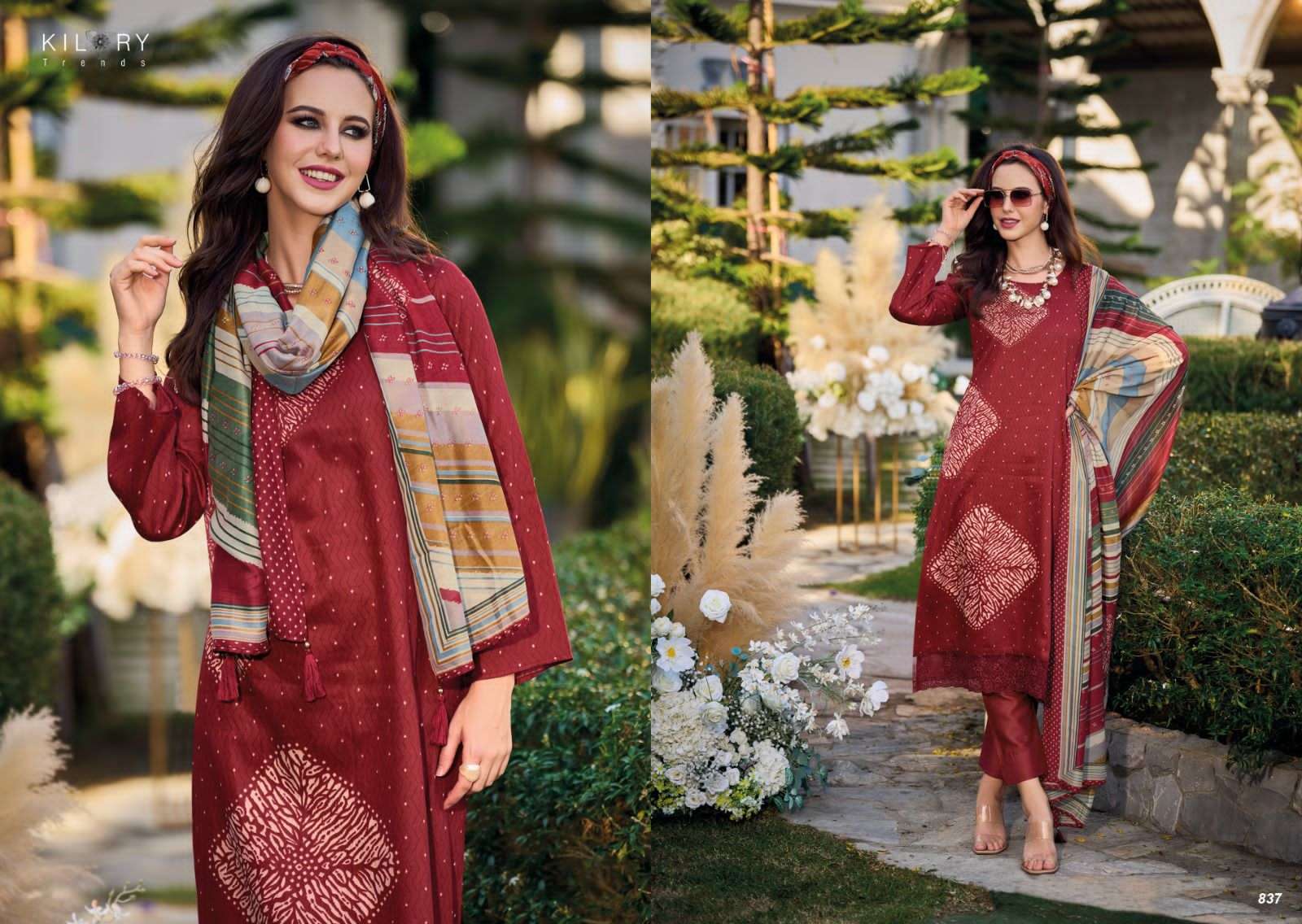  KILORY TRENDZ RUBY JAM COTTON WITH FANCY WORK SUIT