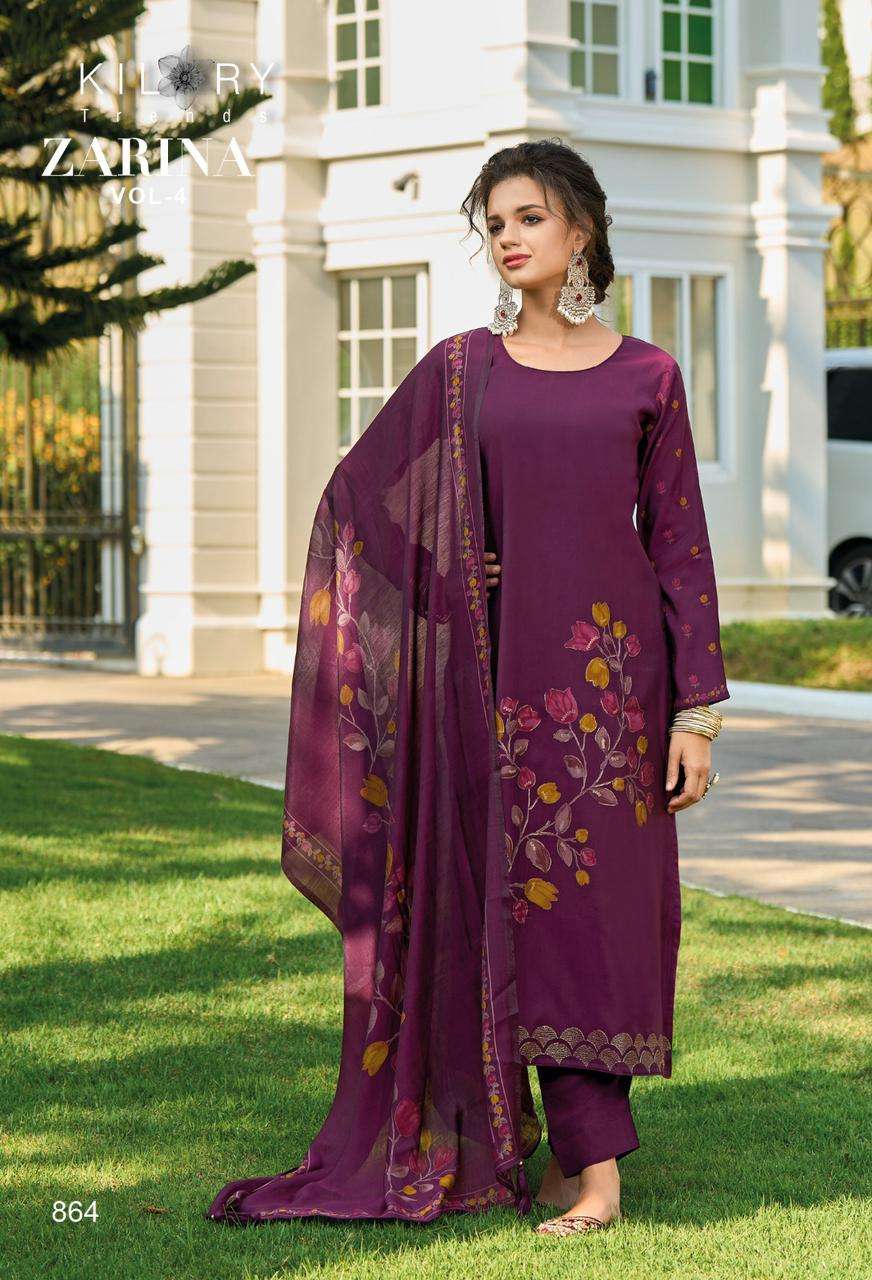 KILORY TRENDZ ZARINA VOL 4 VISCOSE DESIGNER SUIT