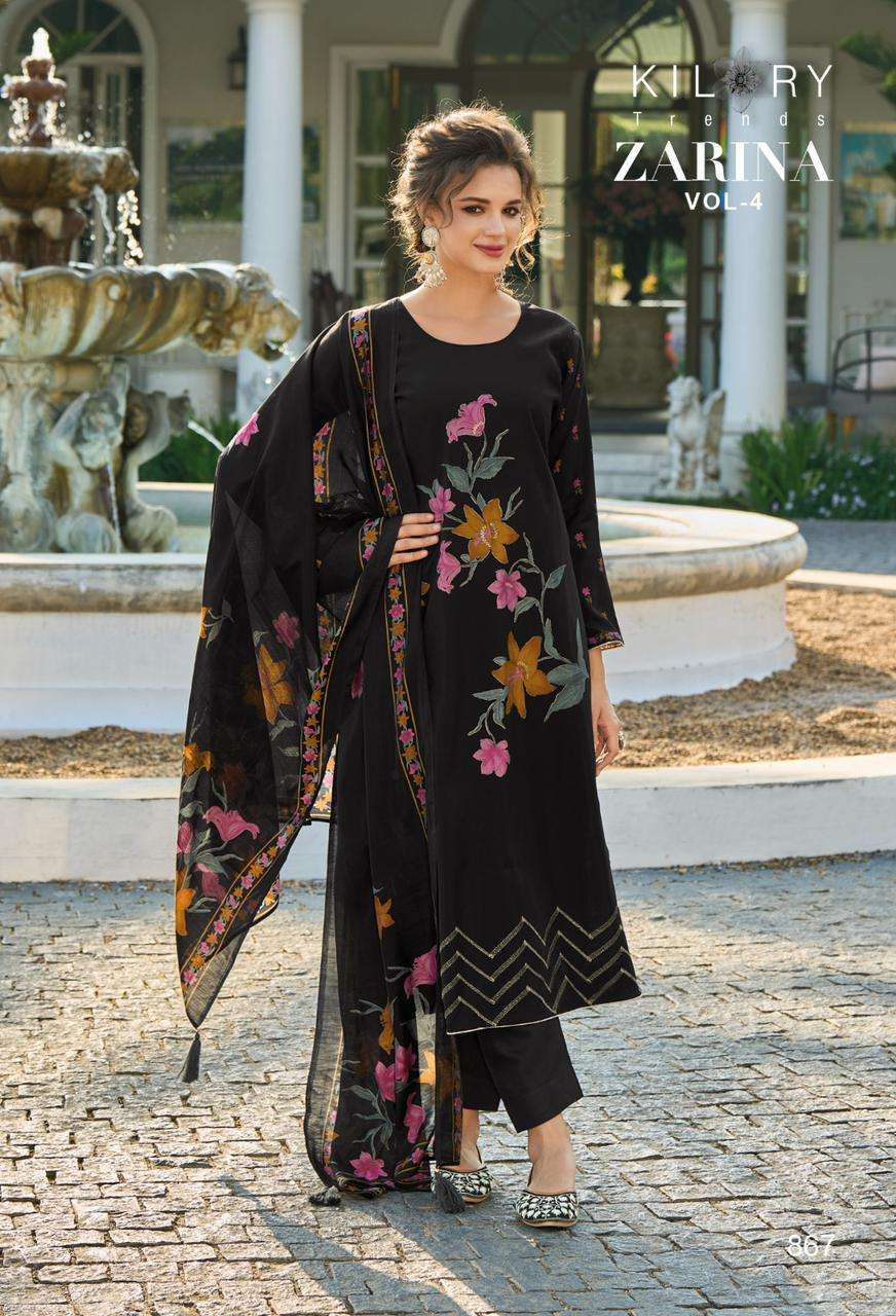 KILORY TRENDZ ZARINA VOL 4 VISCOSE DESIGNER SUIT