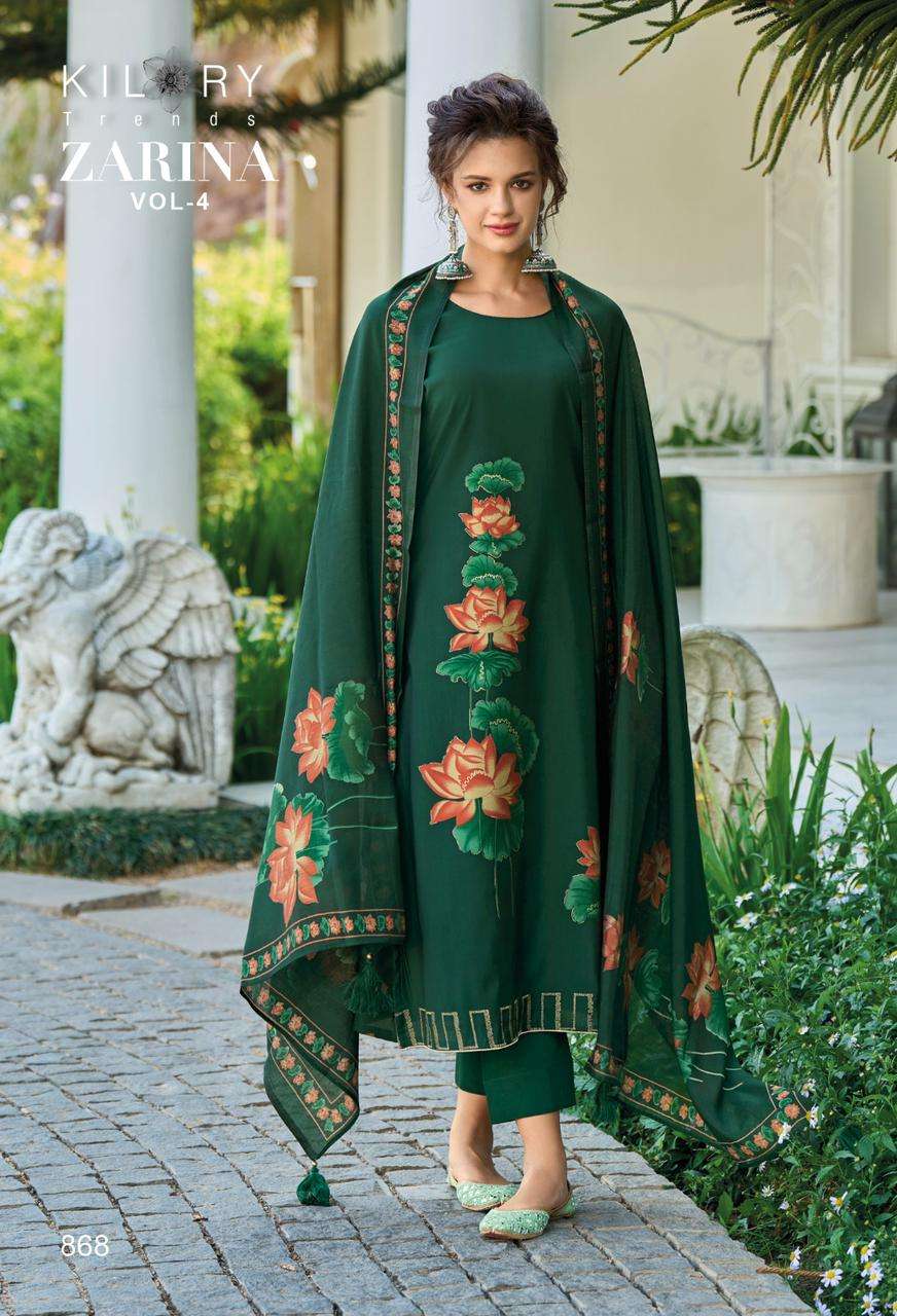 KILORY TRENDZ ZARINA VOL 4 VISCOSE DESIGNER SUIT