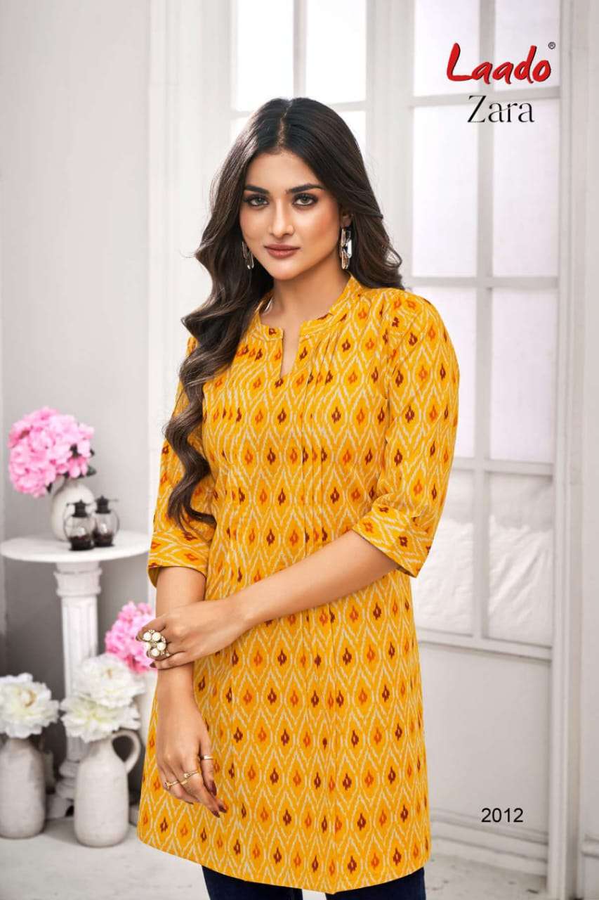 LAADO ZARA VOL 2 COTTON SHORT KURTI 