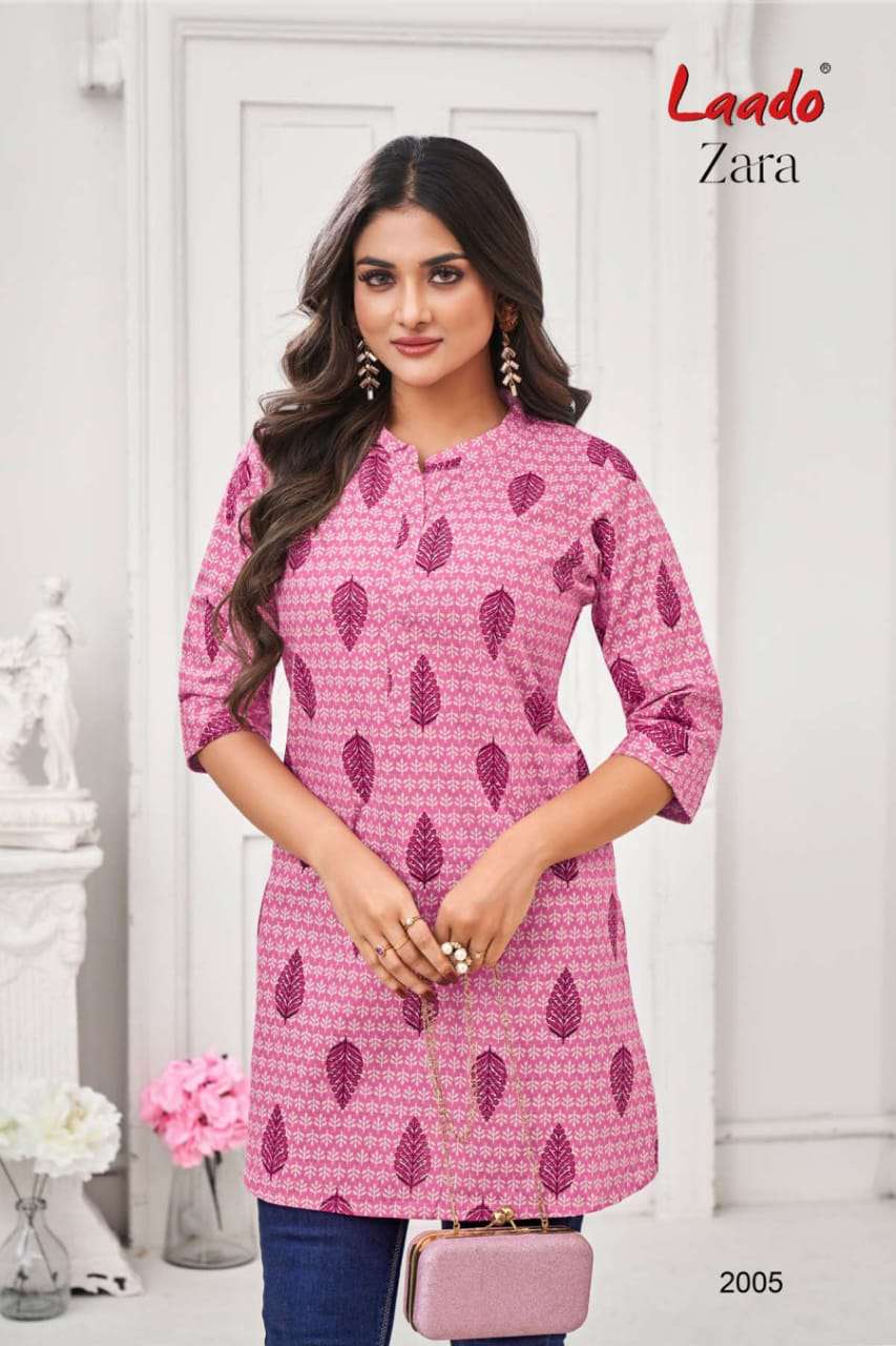 LAADO ZARA VOL 2 COTTON SHORT KURTI 