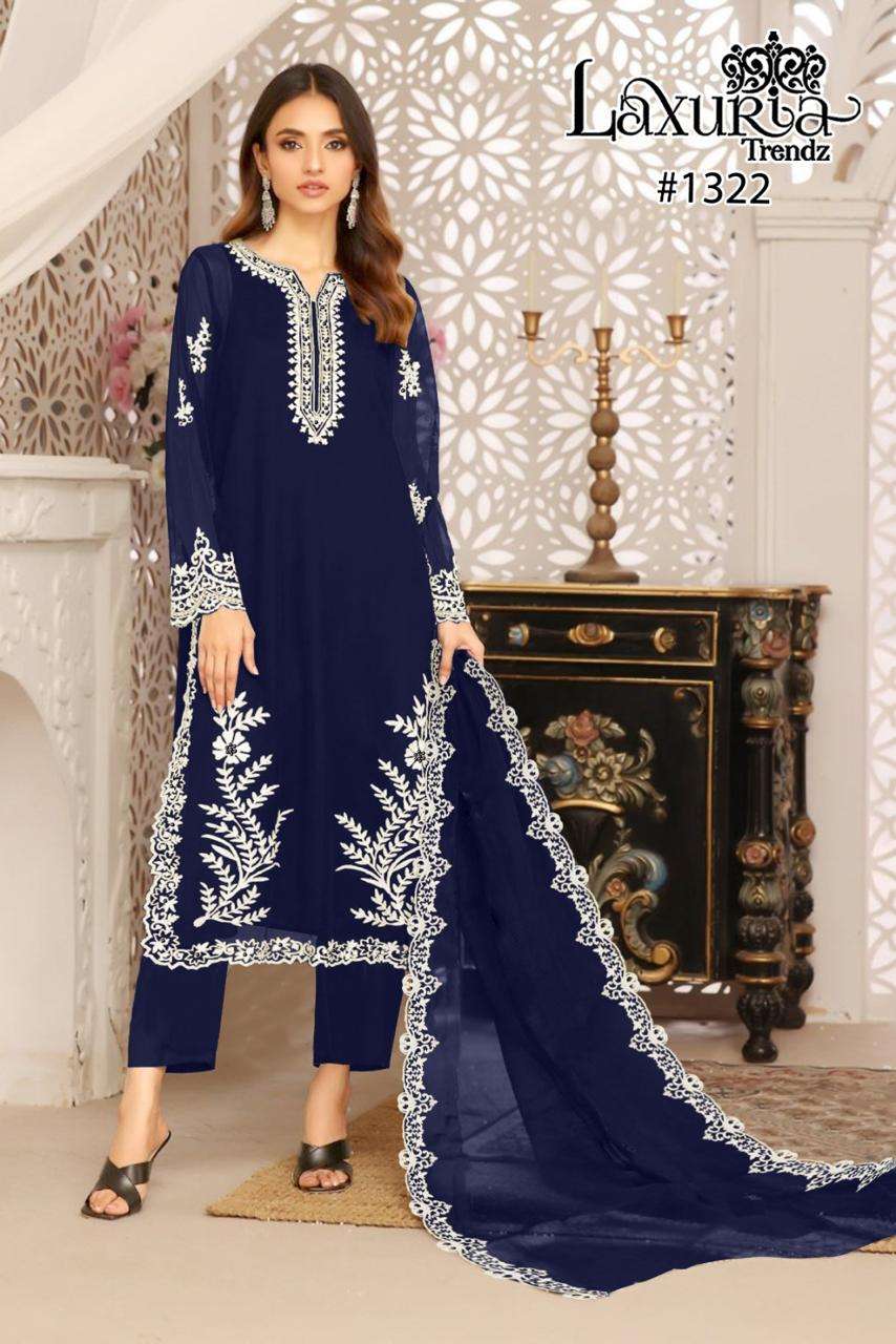 LAXURIA TRENDZ D NO 1322 GEORGETTE BEAUTIFUL DESIGNER SUIT