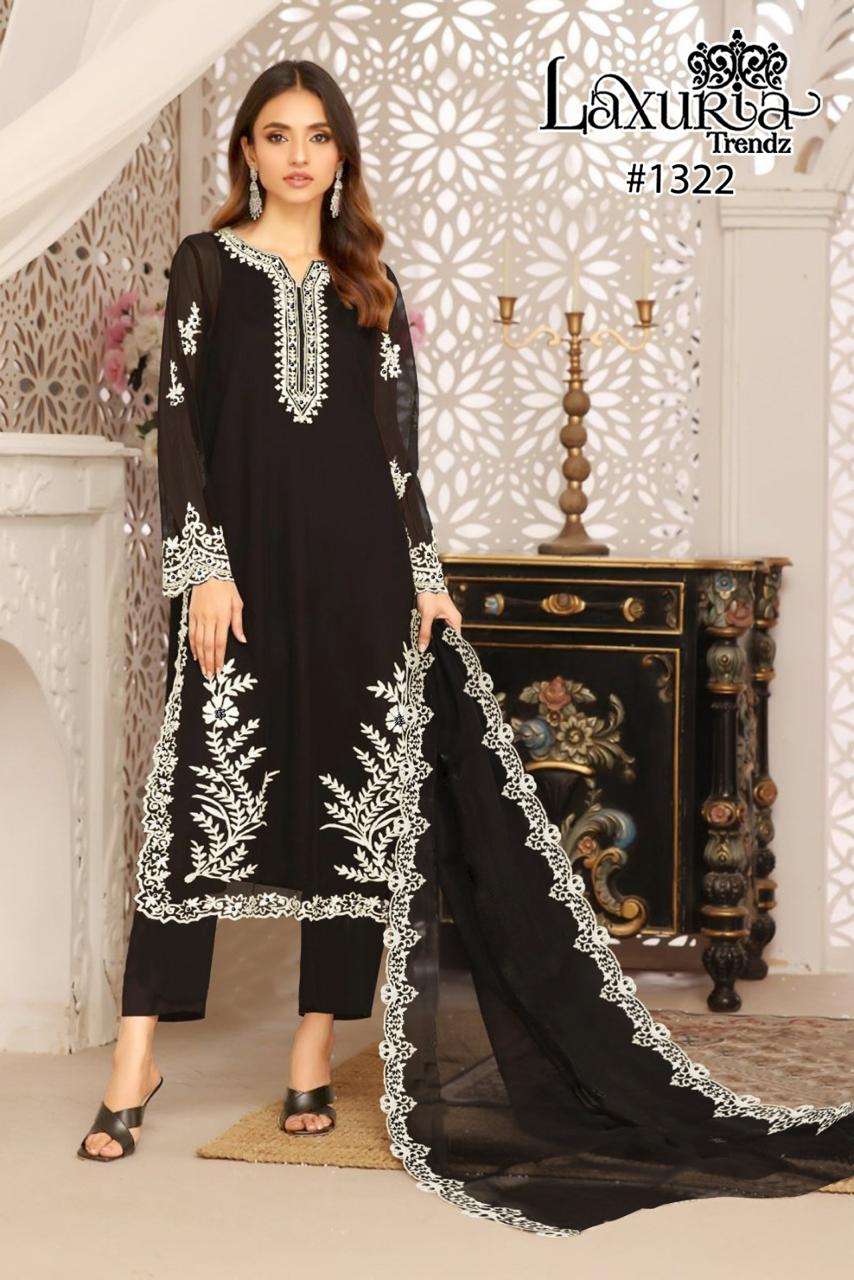 LAXURIA TRENDZ D NO 1322 GEORGETTE BEAUTIFUL DESIGNER SUIT