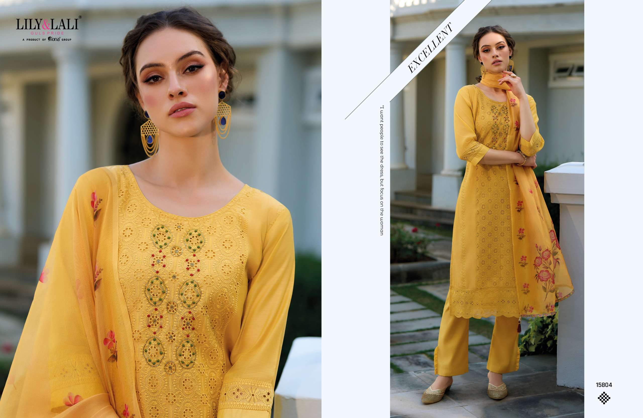 LILY AND LALI CHIKANKARI VOL 3 SCHIFFLI DESIGNER SUIT 