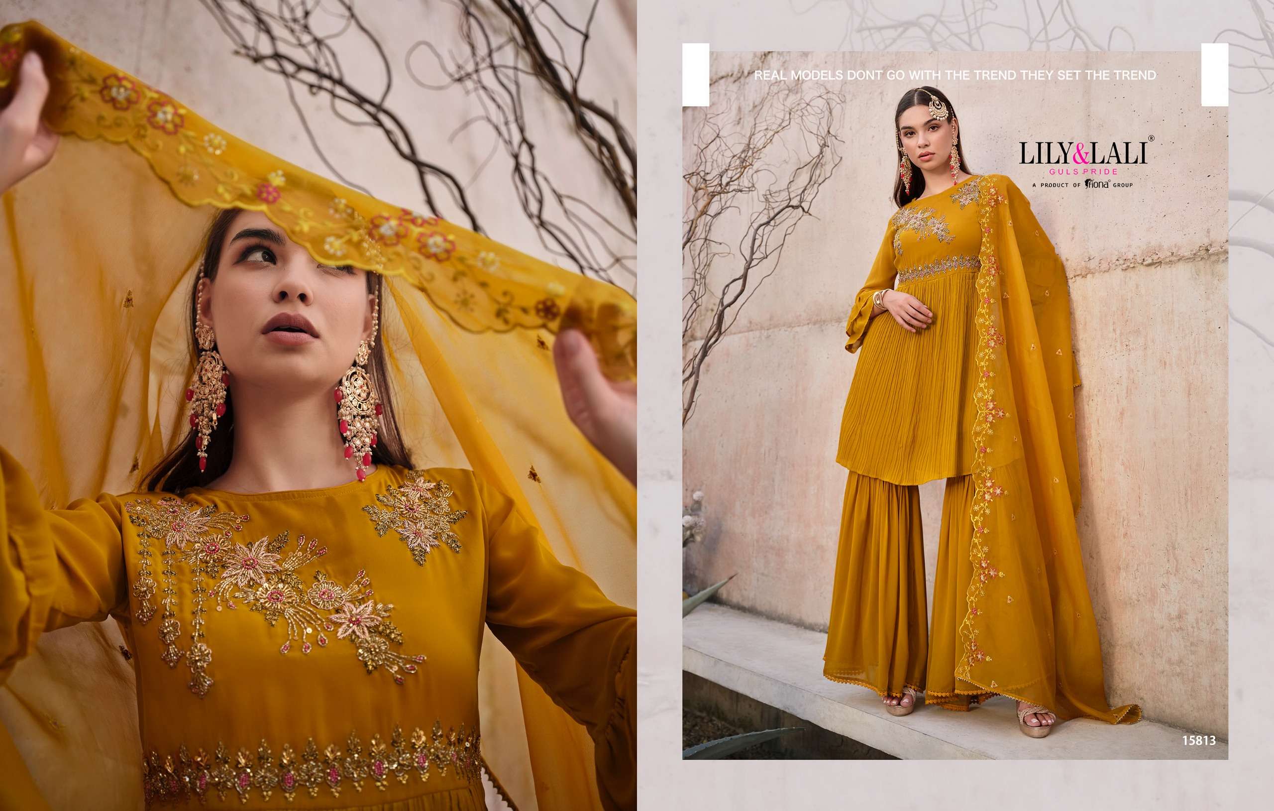 LILY AND LALI DIDAAR DESIGNER SHARARA SUIT