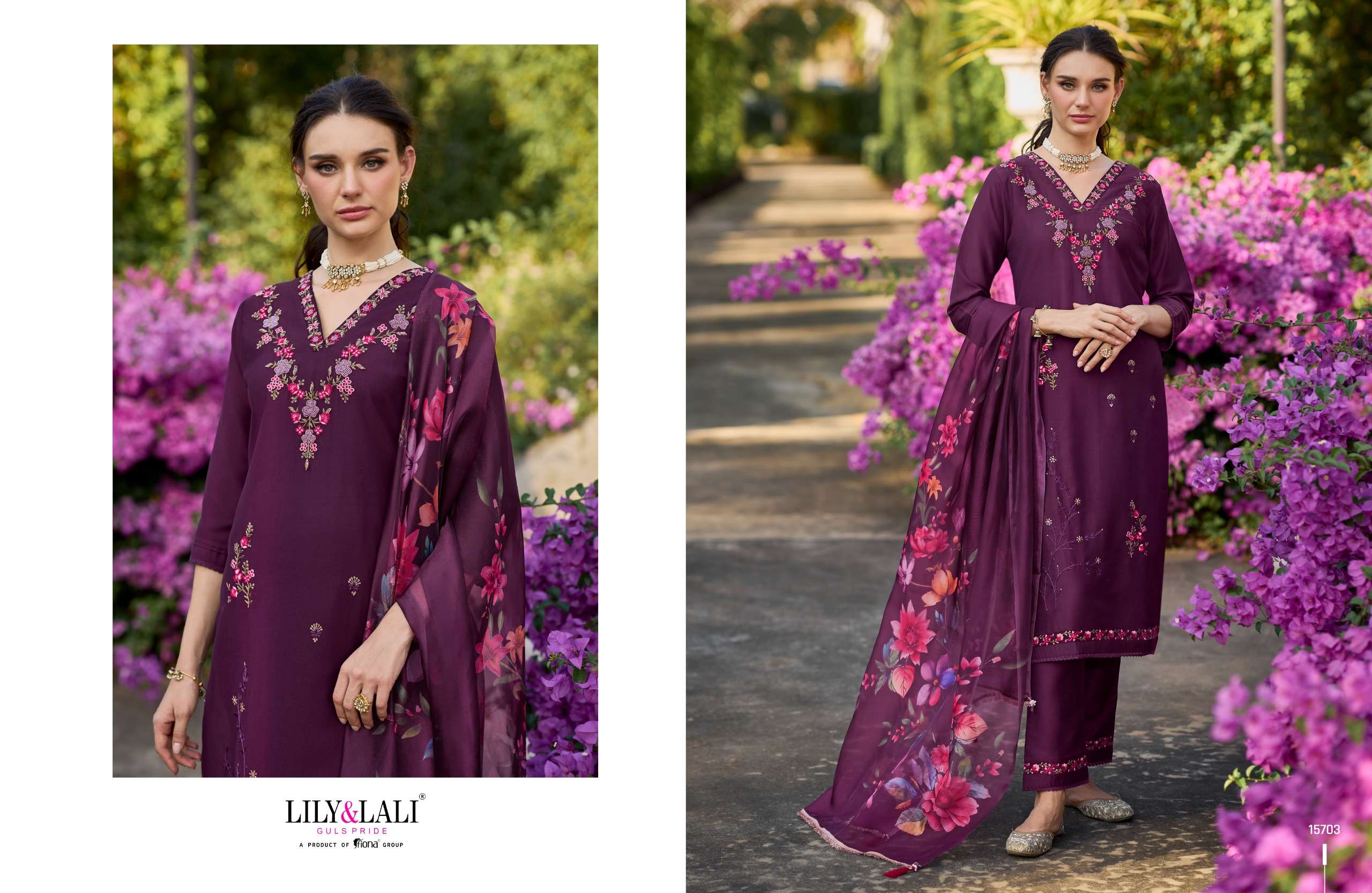 LILY AND LALI FALAK DESIGNER PARTY WEAR SUIT