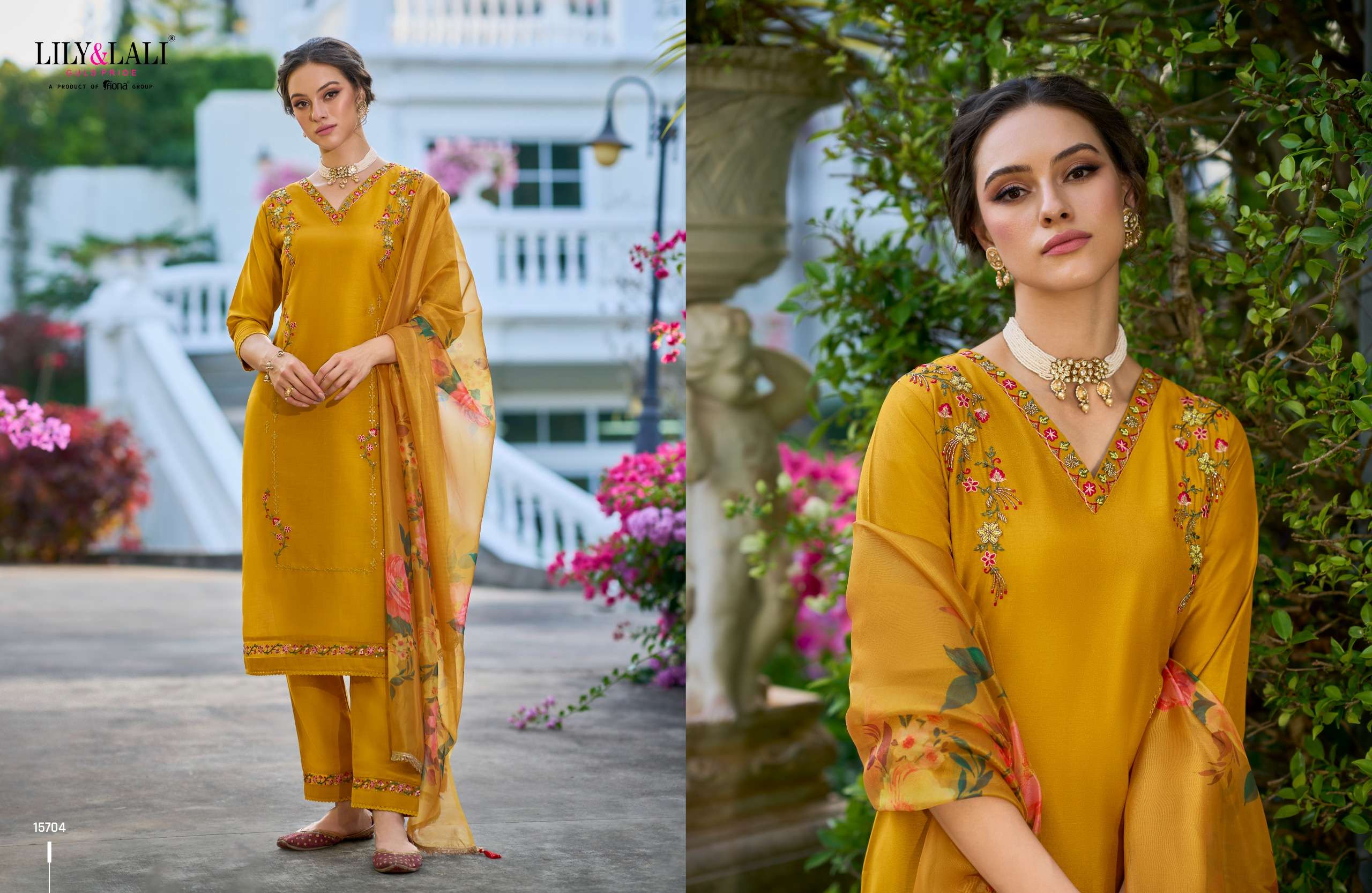 LILY AND LALI FALAK DESIGNER PARTY WEAR SUIT