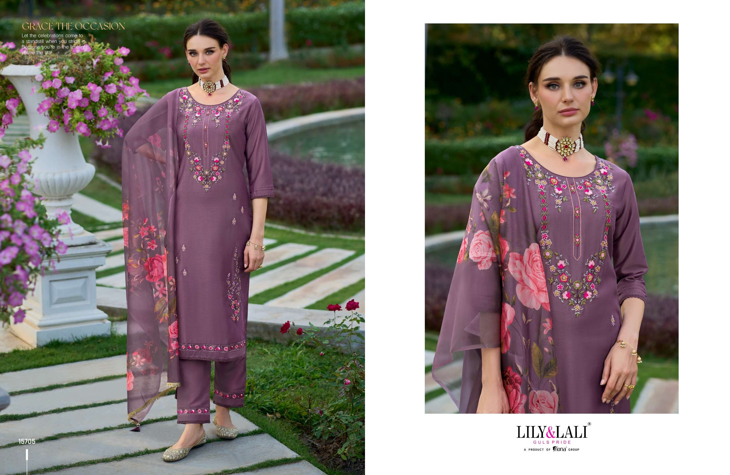 LILY AND LALI FALAK DESIGNER PARTY WEAR SUIT