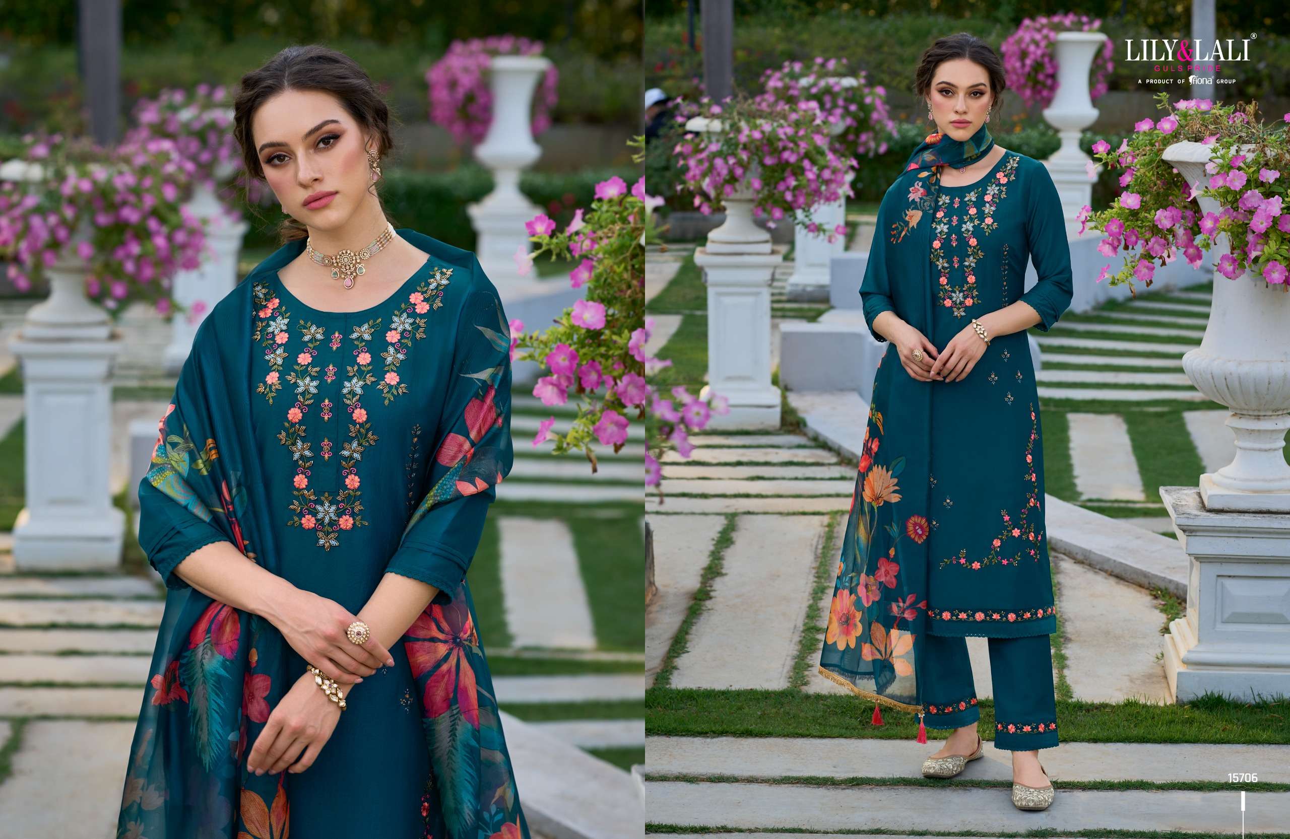 LILY AND LALI FALAK DESIGNER PARTY WEAR SUIT