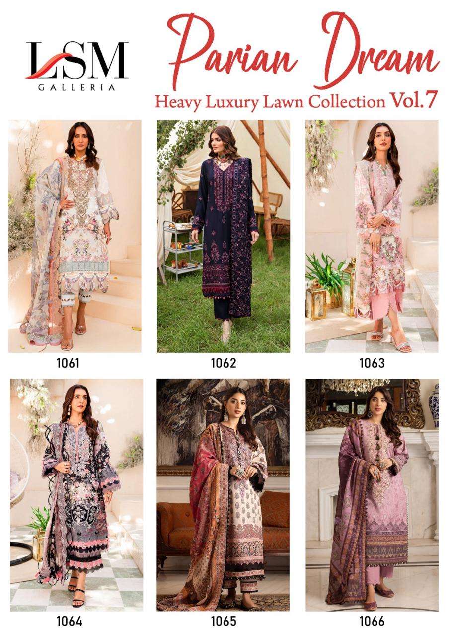 LSM GALLERIA PARIAN DREAM VOL 7 LAWN COTTON SALWAR SUIT