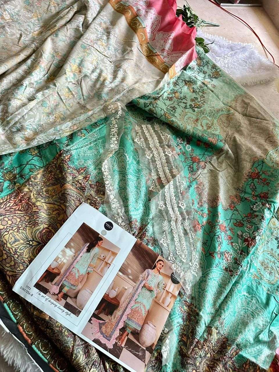 MEHBOOB TEX D NO 1256 B AND 1257 D COTTON SALWAR KAMEEZ 