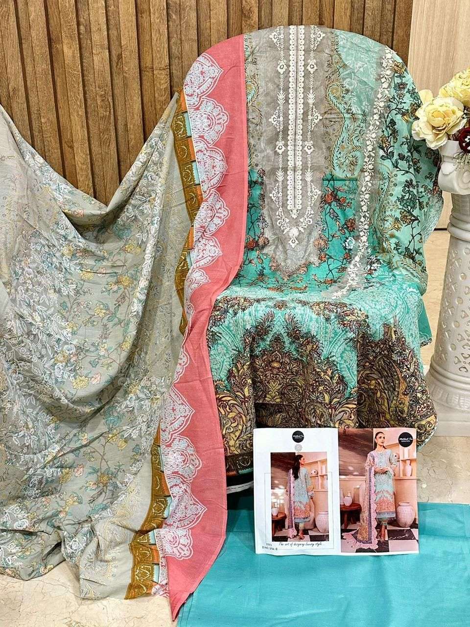 MEHBOOB TEX D NO 1256 B AND 1257 D COTTON SALWAR KAMEEZ 