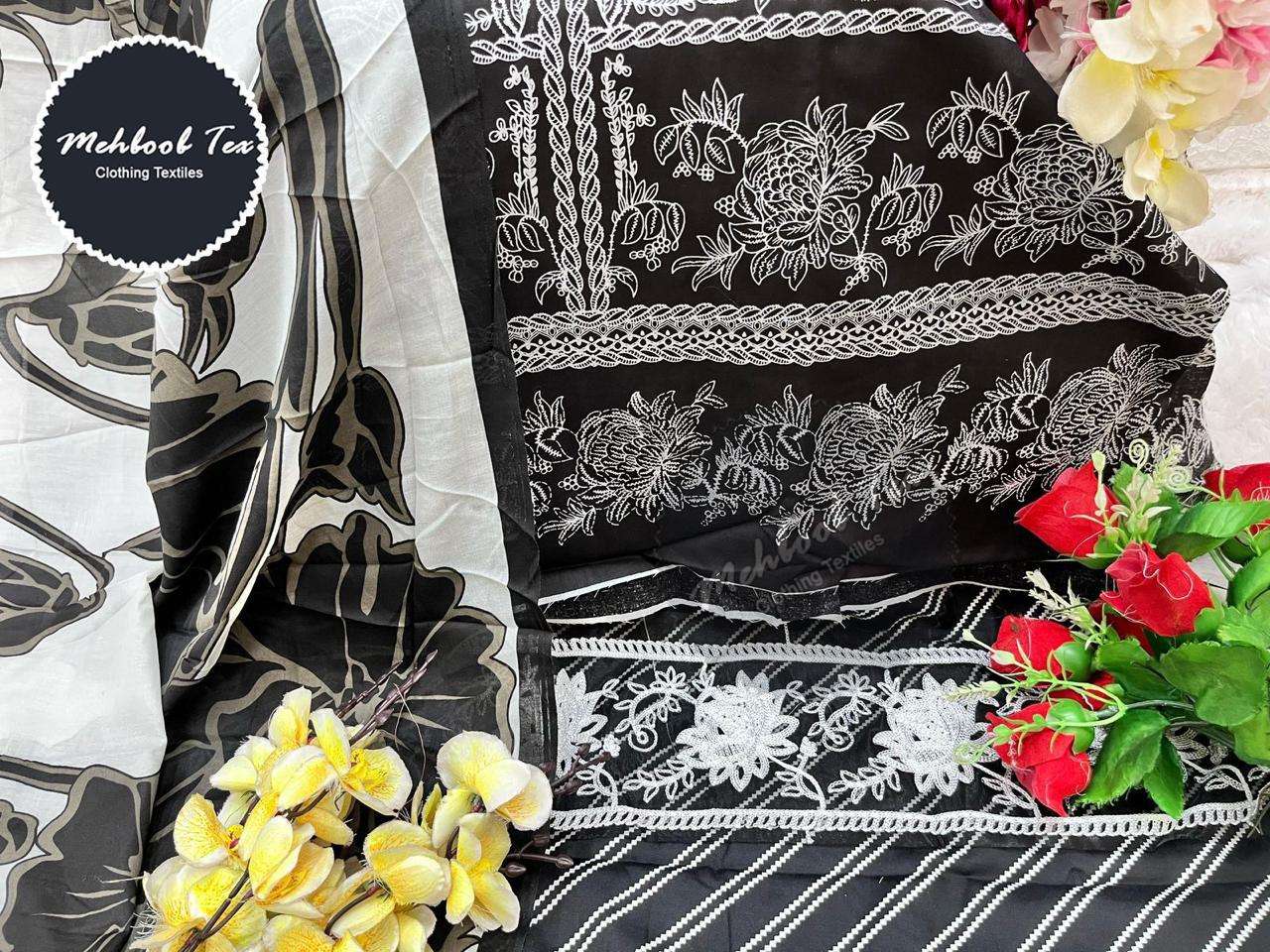 MEHBOOB TEX D NO 1371 COTTON FANCY SALWAR KAMEEZ 