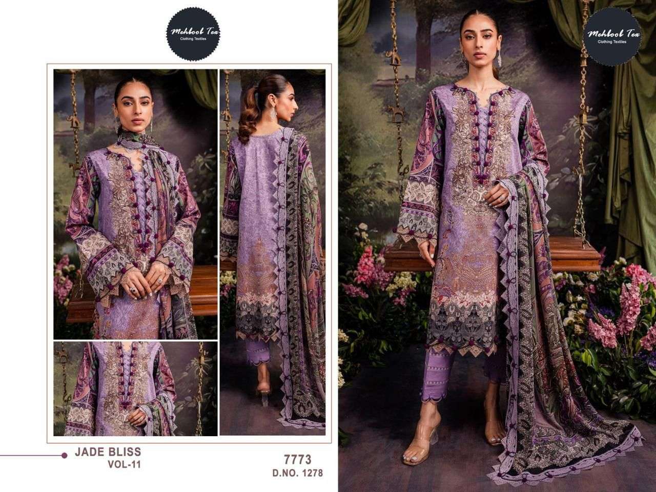 MEHBOOB TEX JADE BLISS VOL 11 D NO 1278 & 1280 COTTON SUIT