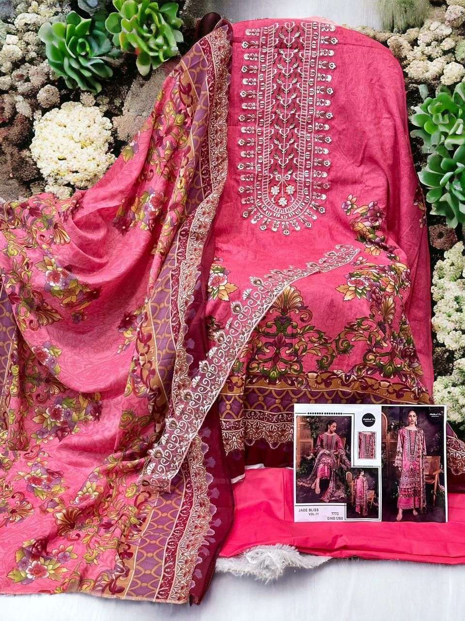 MEHBOOB TEX JADE BLISS VOL 11 D NO 1278 & 1280 COTTON SUIT