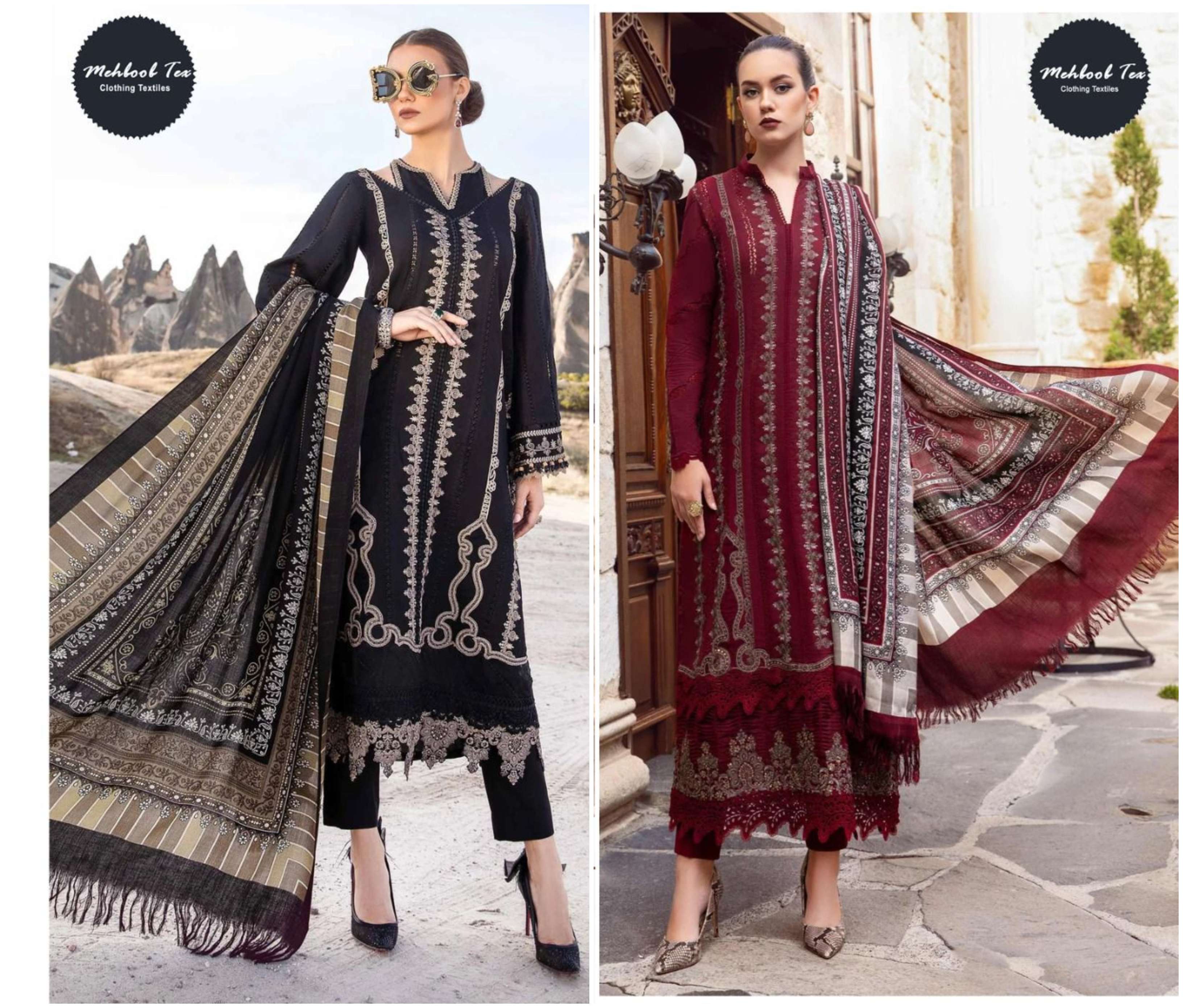MEHBOOB TEX MARIA B EXCLUSIVE COLLECTION VOL 1 COTTON SUIT