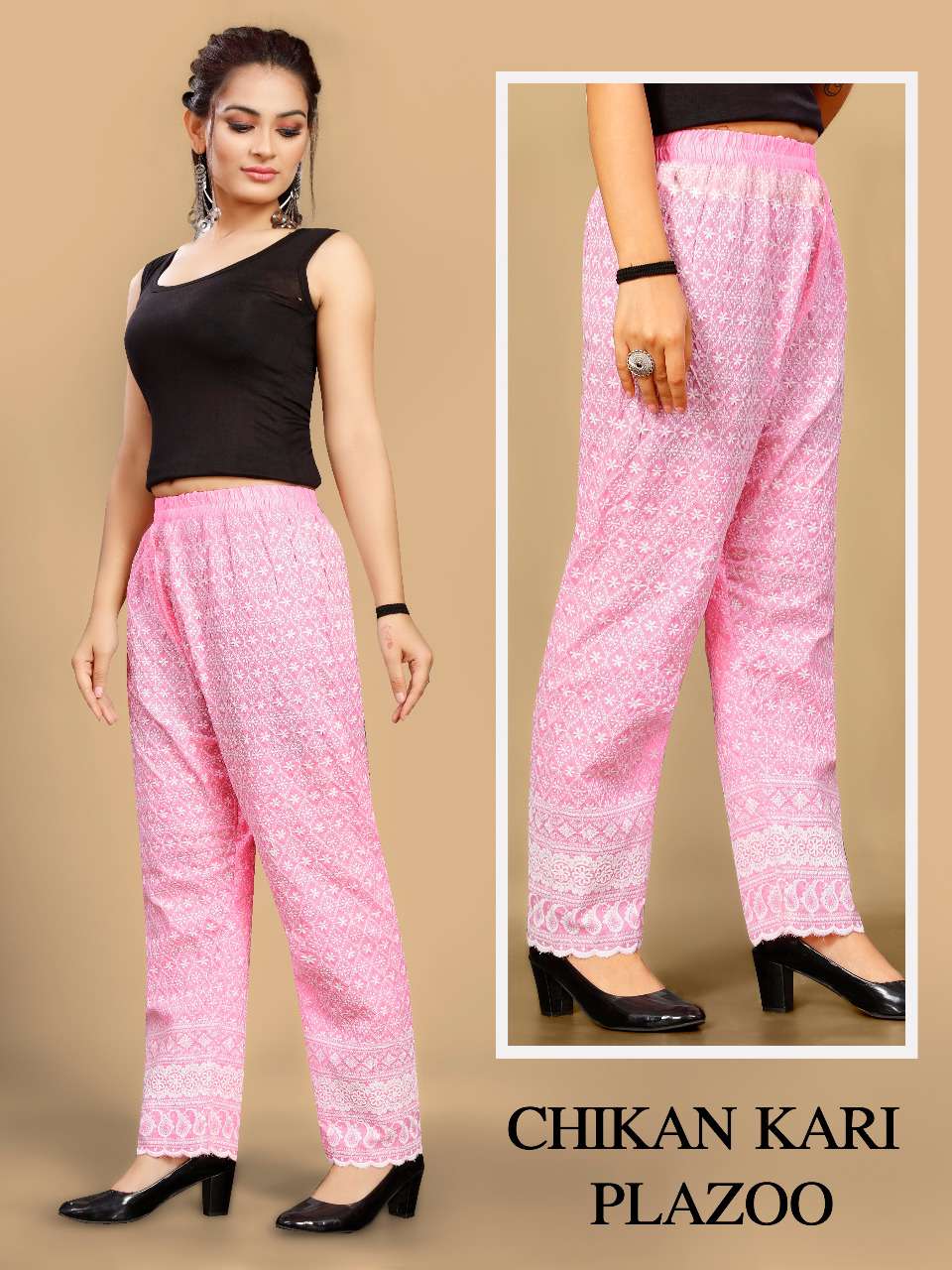 MF CHIKANKARI PLAZOO BOTTOM WEAR COLLECTION