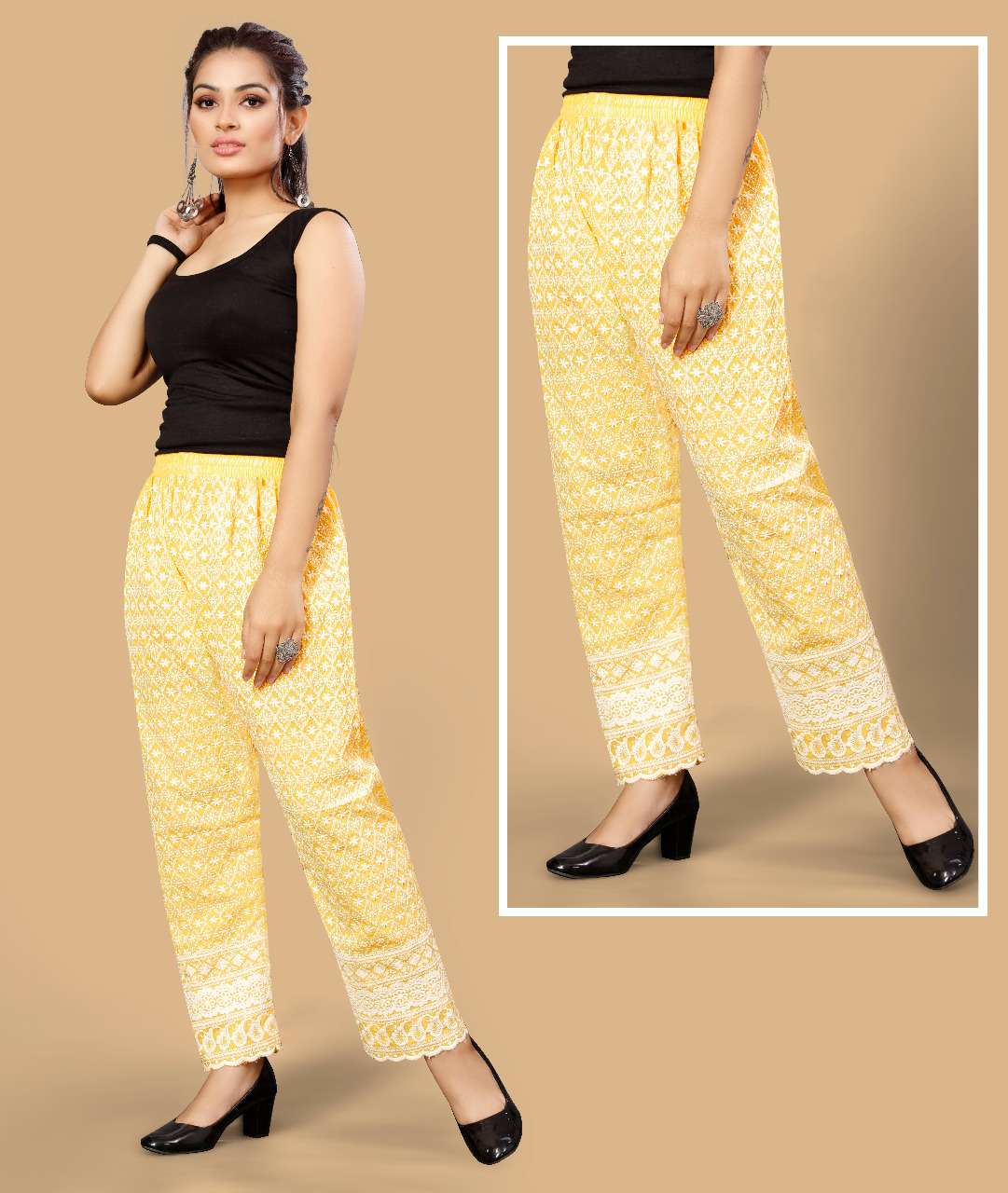 MF CHIKANKARI PLAZOO BOTTOM WEAR COLLECTION