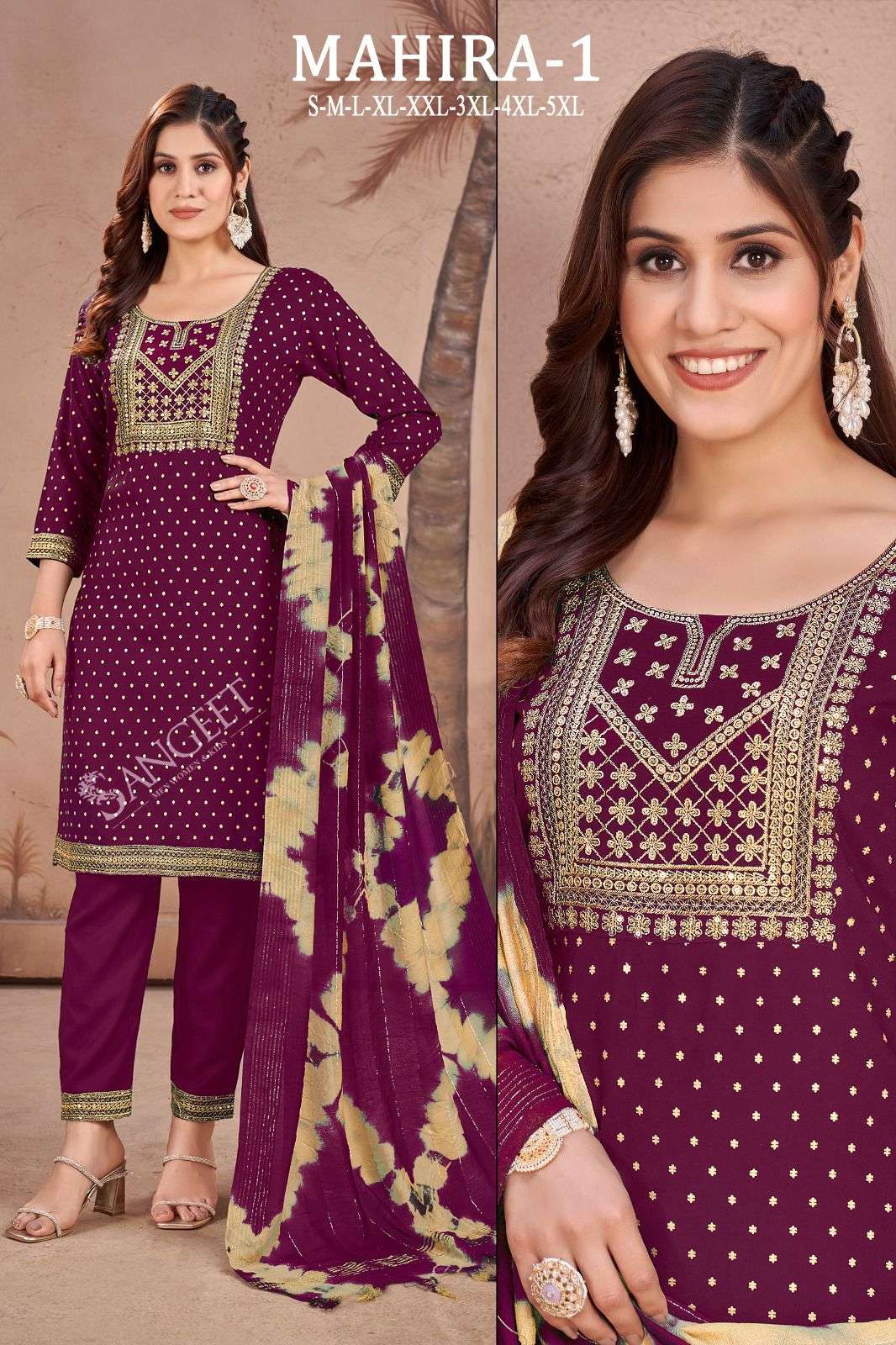 SANGEET MAHIRA VOL 1 RAYON KURTI COMBO SET 