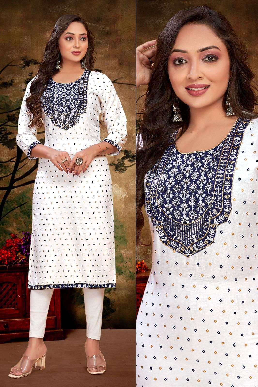 MF SUNITA LADIES RAYON KURTI