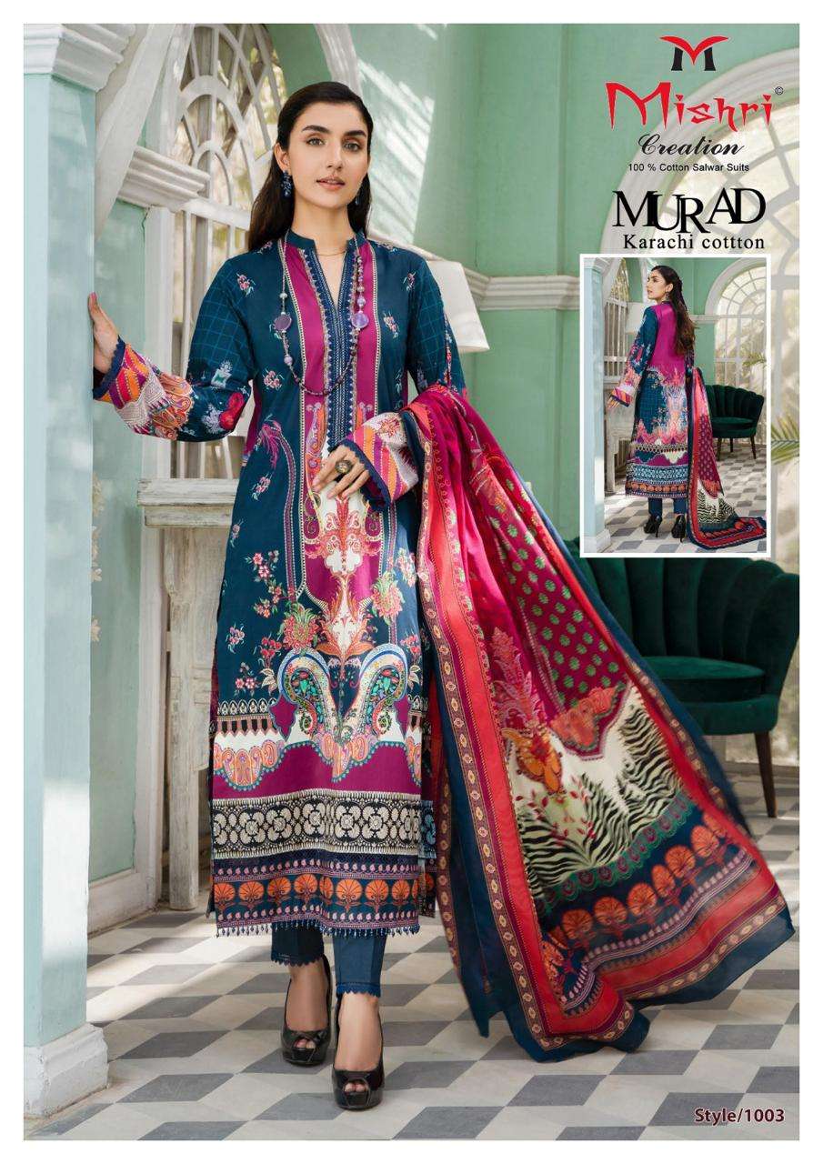 MISHRI CREATION MURAD VOL 1 COTTON DIGITAL PRINT SUIT