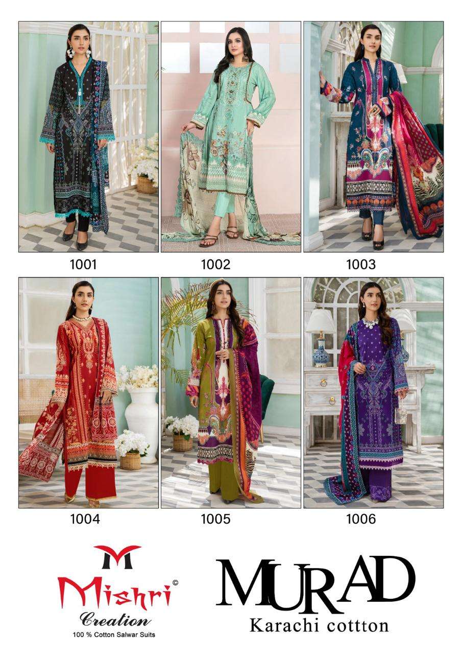 MISHRI CREATION MURAD VOL 1 COTTON DIGITAL PRINT SUIT