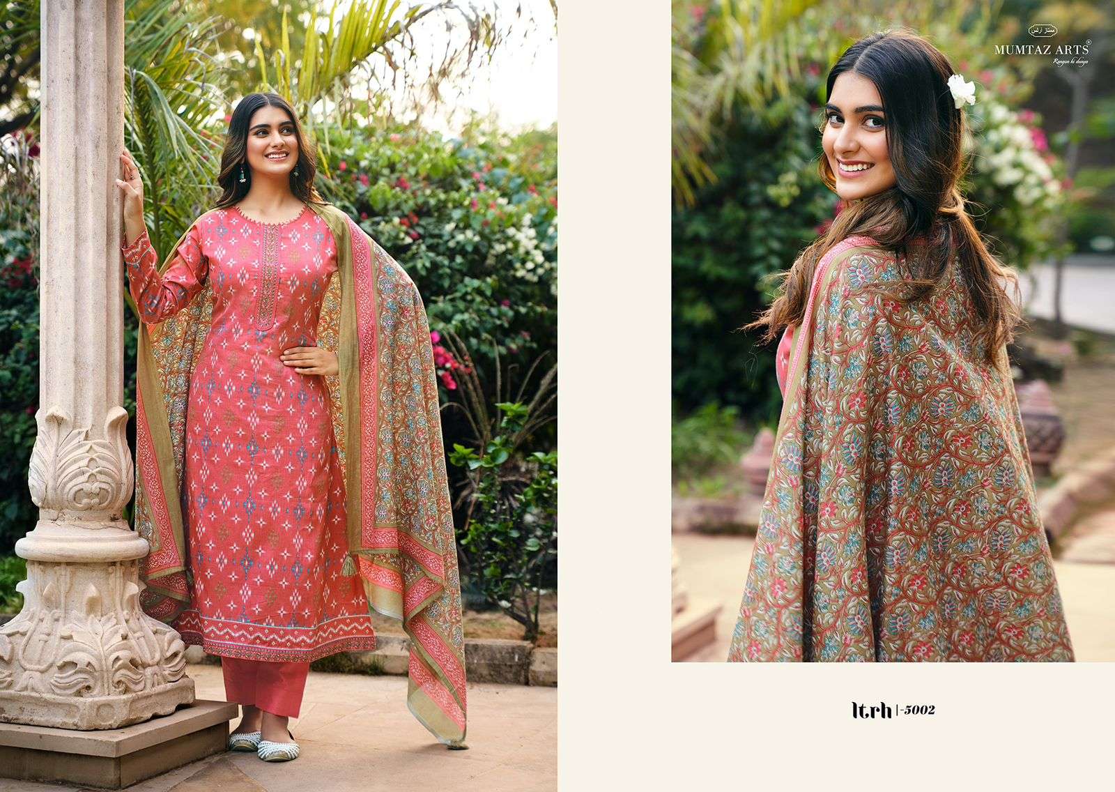 MUMTAZ ARTS  ITRH VISCOSE FANCY WORK SUIT