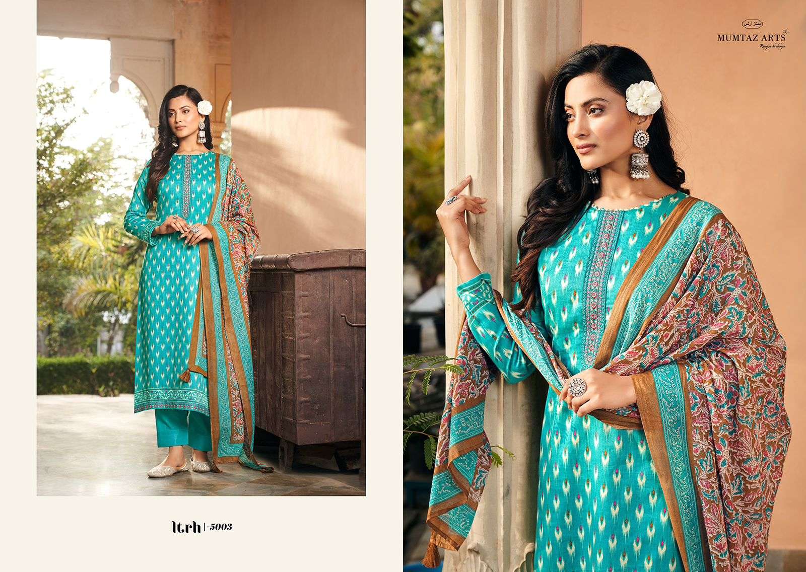 MUMTAZ ARTS  ITRH VISCOSE FANCY WORK SUIT