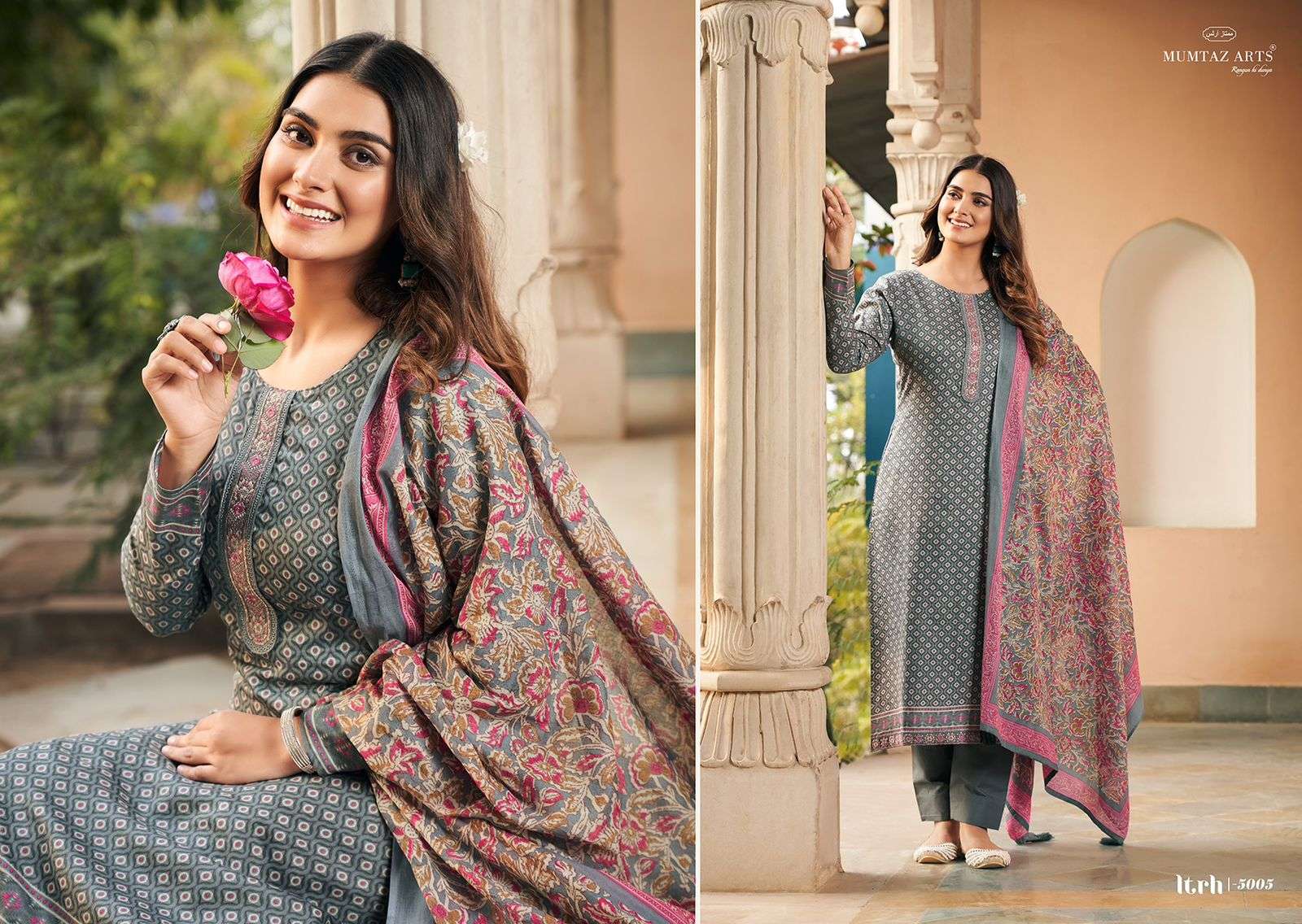 MUMTAZ ARTS  ITRH VISCOSE FANCY WORK SUIT