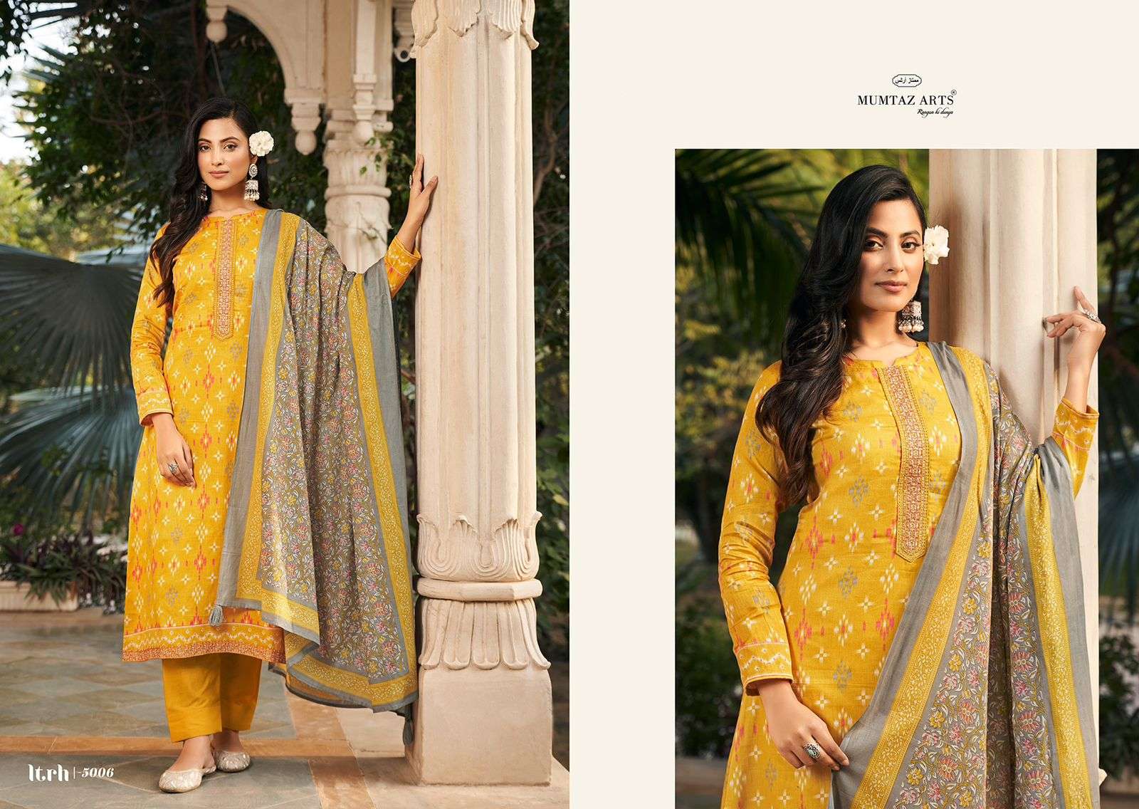 MUMTAZ ARTS  ITRH VISCOSE FANCY WORK SUIT