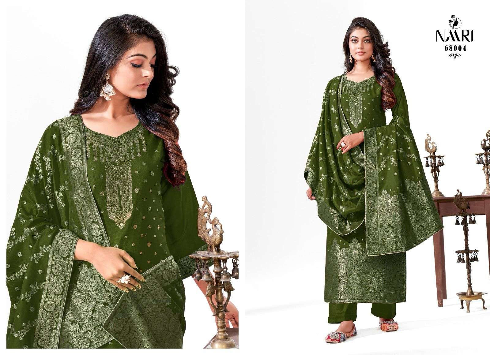 NAARI MEHAR VOL 7 MUSLIN JACQUARD EMBROIDERY SUIT