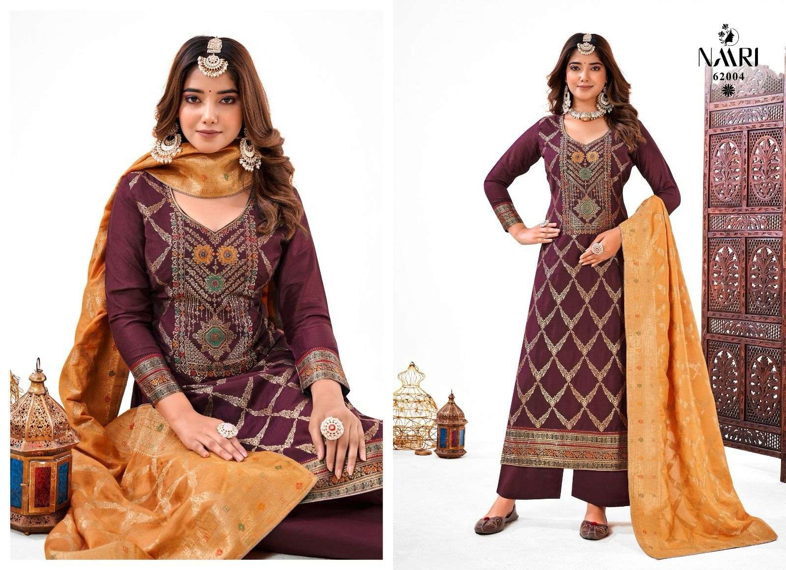 NAARI SANAZ DOLA JACQUARD DESIGNER SUIT