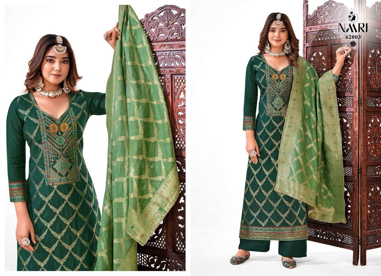 NAARI SANAZ DOLA JACQUARD DESIGNER SUIT