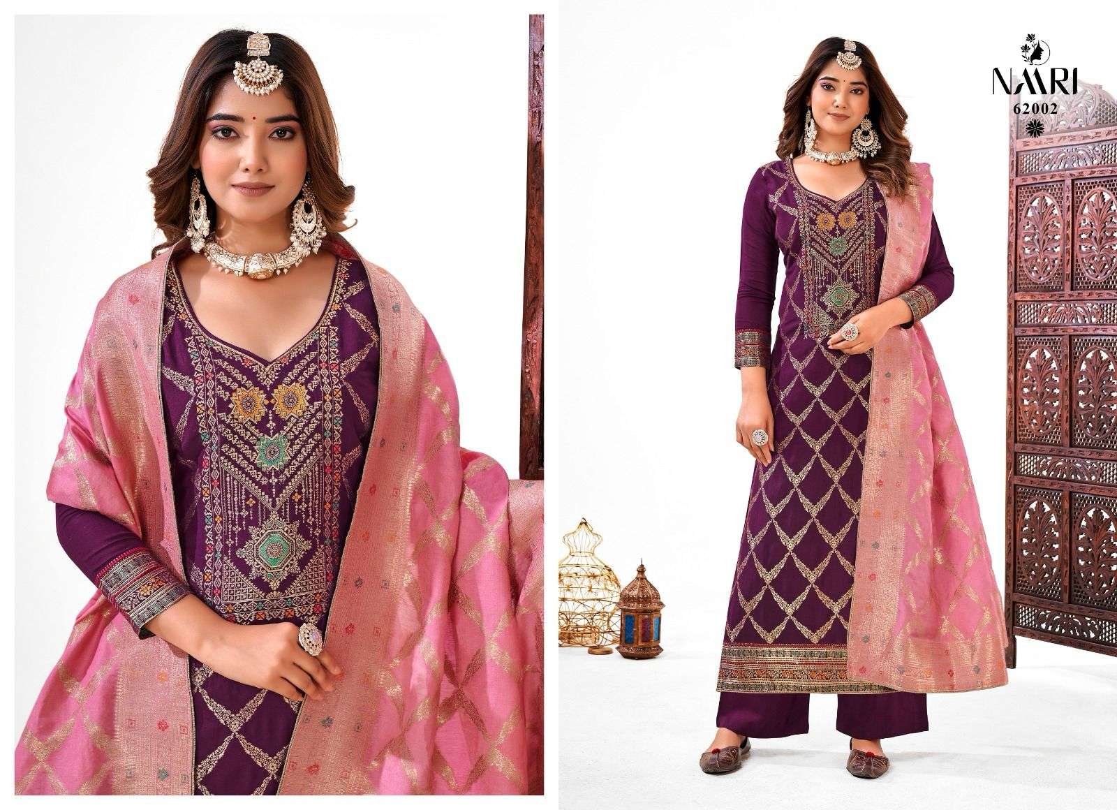 NAARI SANAZ DOLA JACQUARD DESIGNER SUIT