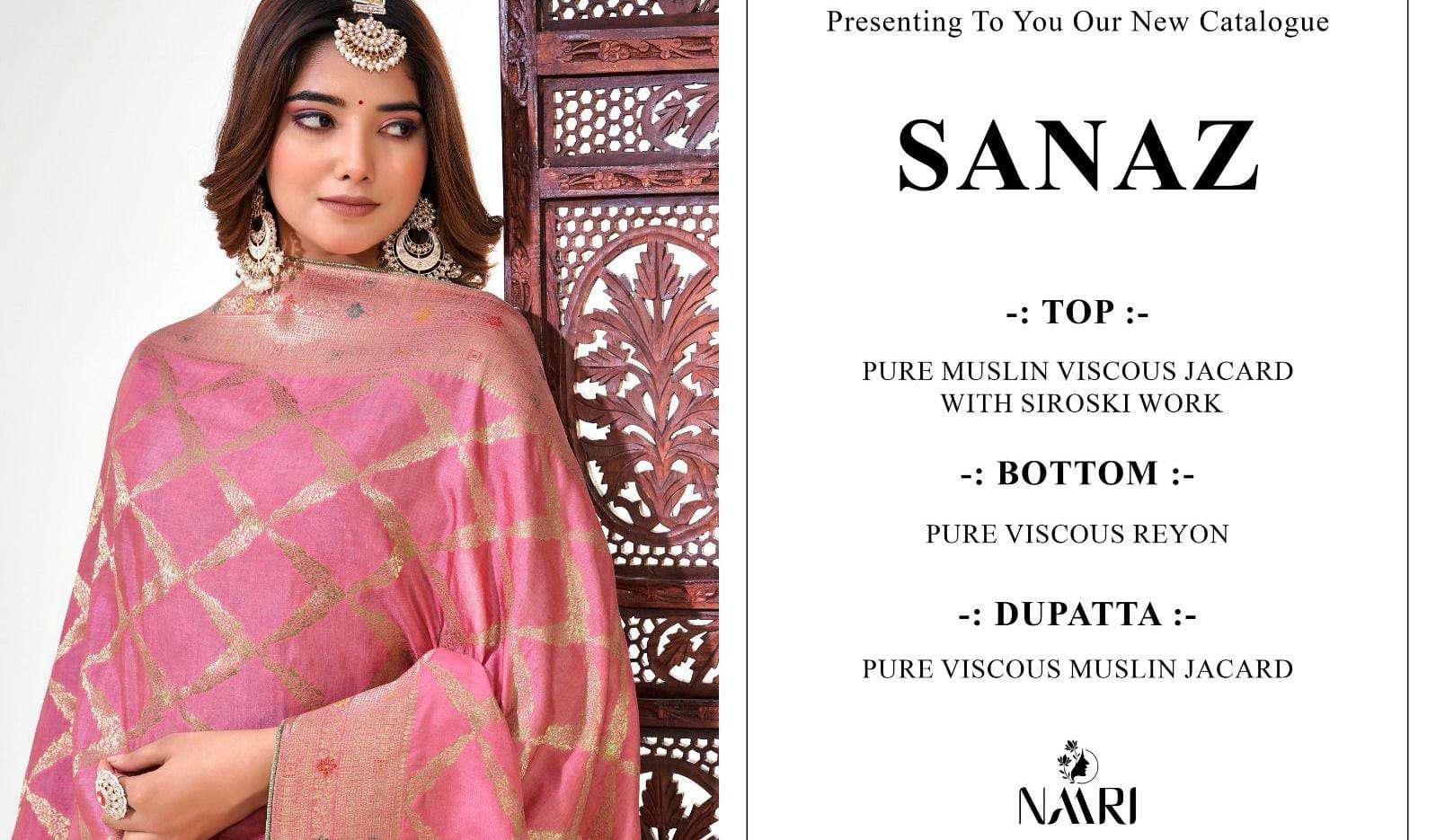 NAARI SANAZ DOLA JACQUARD DESIGNER SUIT