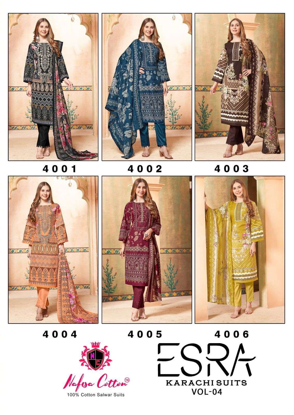 NAFISA COTTON ESRA VOL 4 COTTON DIGITAL PRINT DRESS