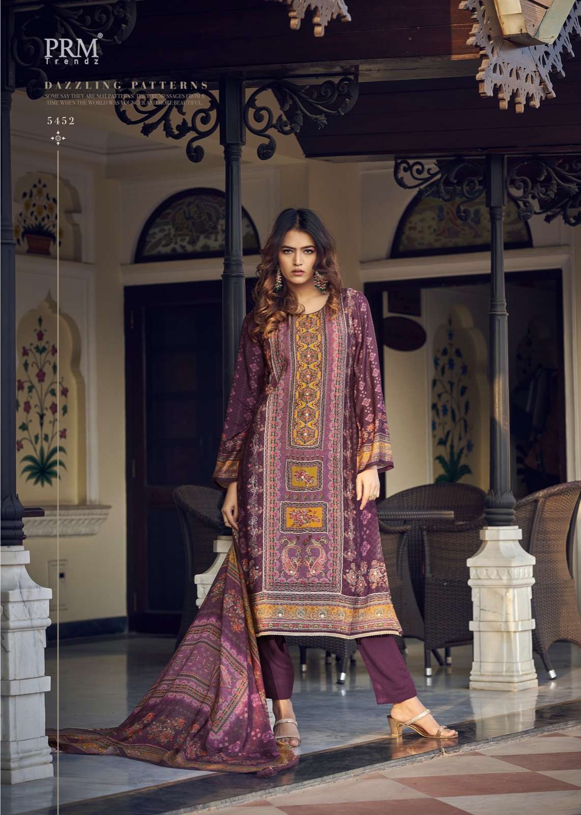  PRM TRENDZ OZARA MUSLIN SILK DESIGNER SUIT