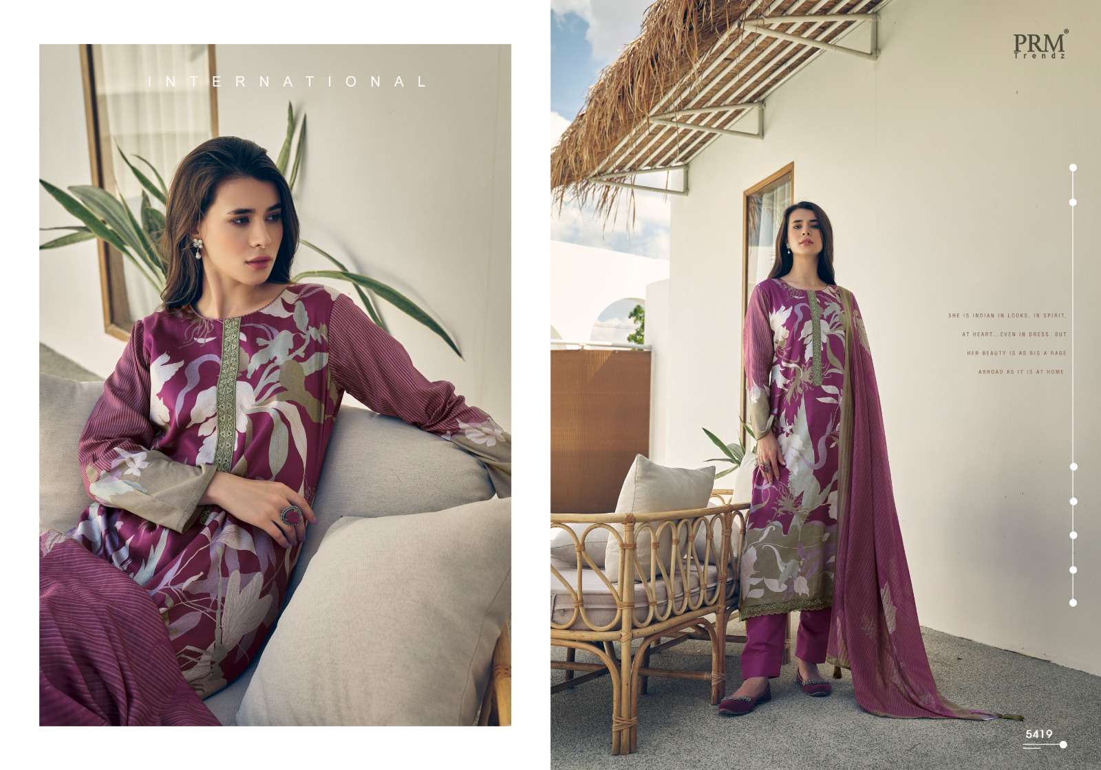 PRM TRENDZ SEREIN DIGITAL PRINT COTTON WITH FANCY WORK SUIT